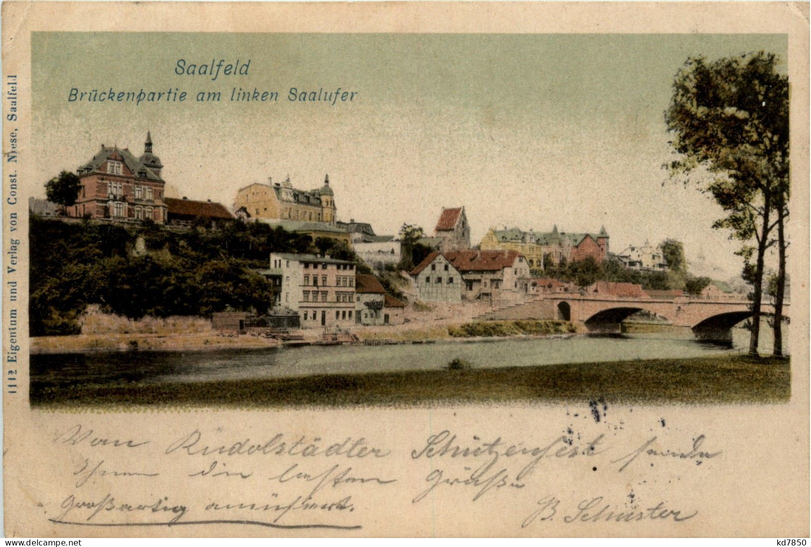 Saalfeld/Saale - Brückenpartie Am Linken Saalufer - Saalfeld