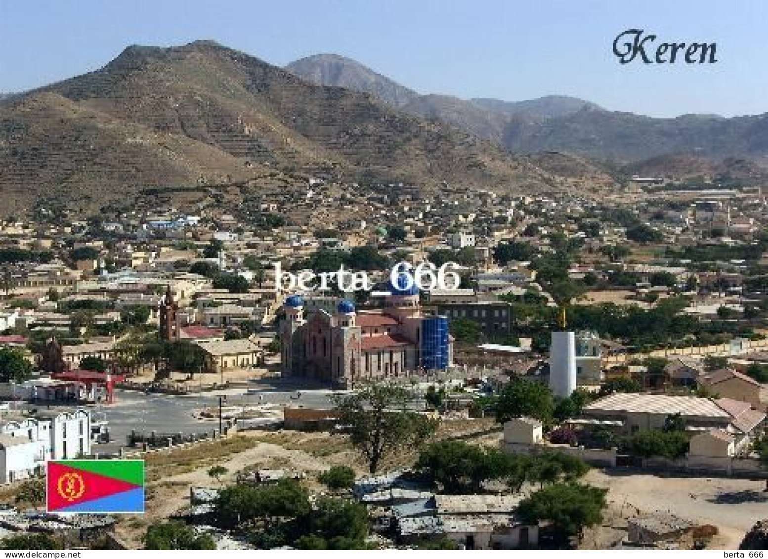 Eritrea Keren Aerial View New Postcard - Eritrea