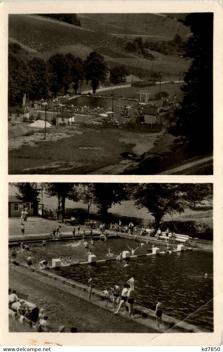 Saalfeld/Saale - Marktgölitz/Thür. - Volksschwimmbad - Saalfeld