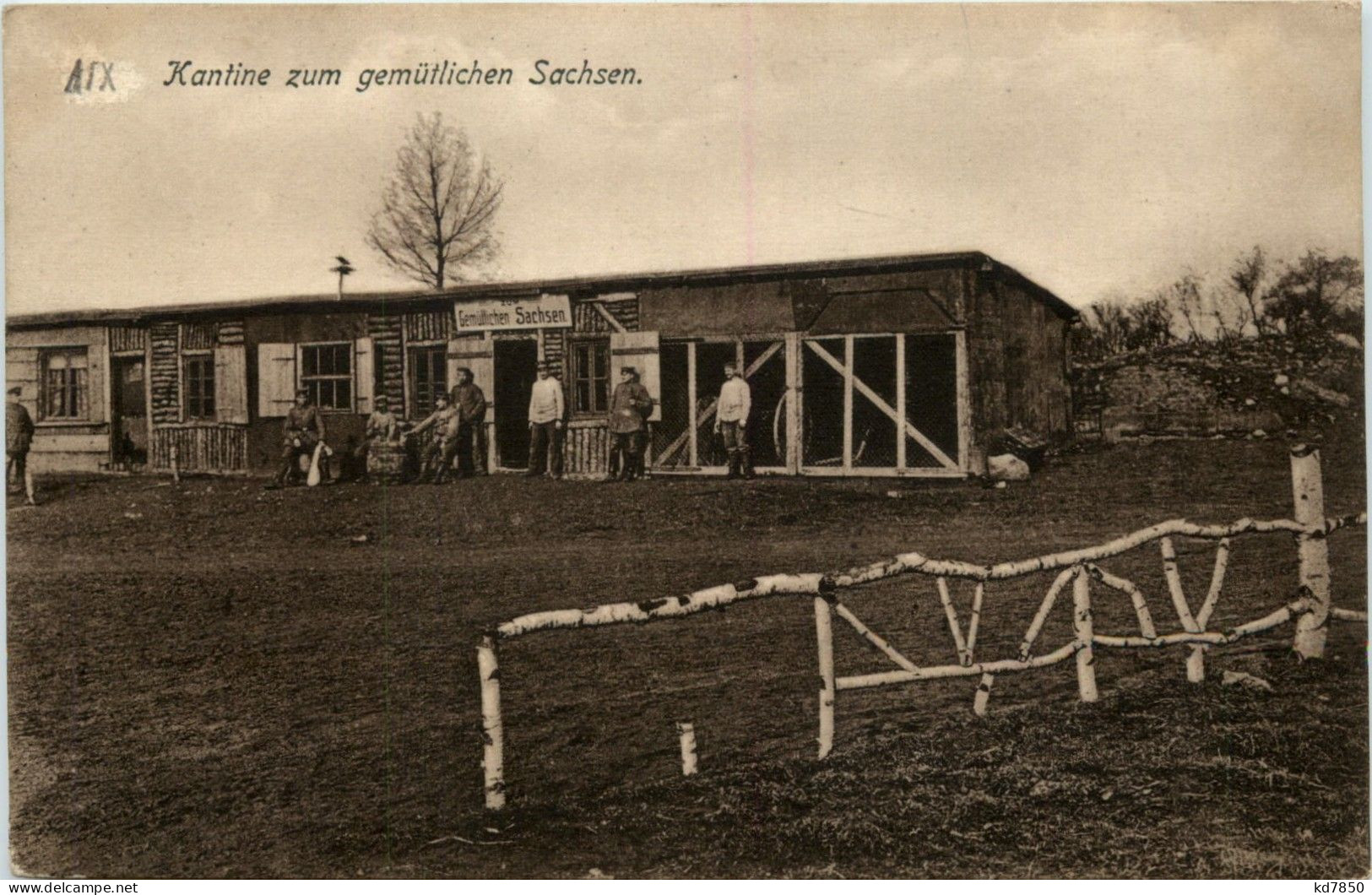 Kantine Zum Gemütlichen Sachsen - War 1914-18