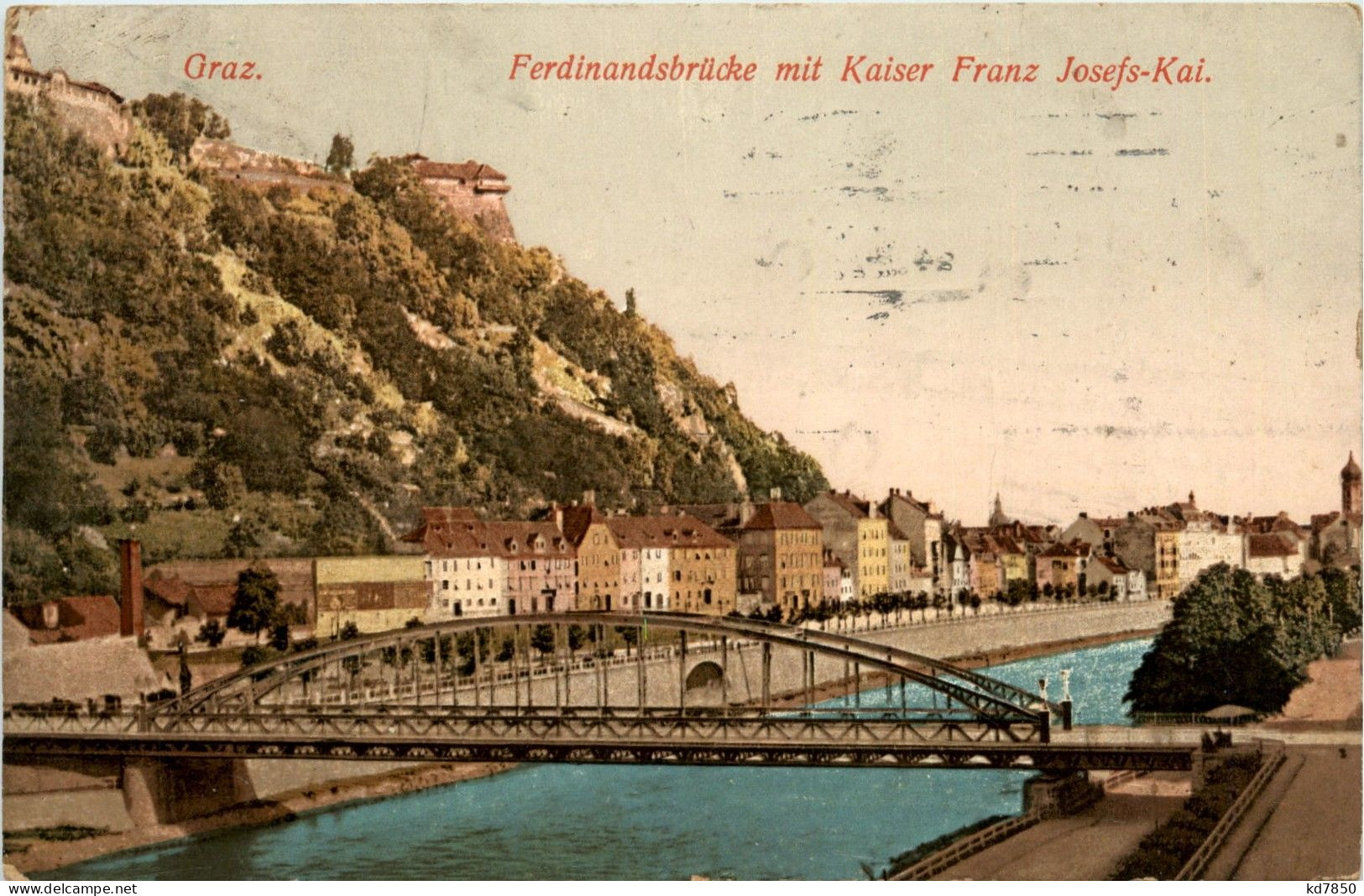 Graz/Steiermark - Ferdinandsbrücke Mit Kaiser Franz Josefs-Kai. - Graz