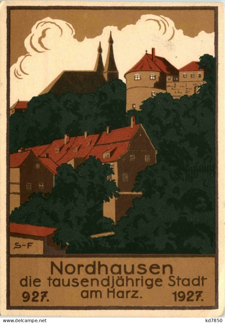 Nordhausen - Amtliche Festpostkarte Zur Jahrtausendfeier - Nordhausen