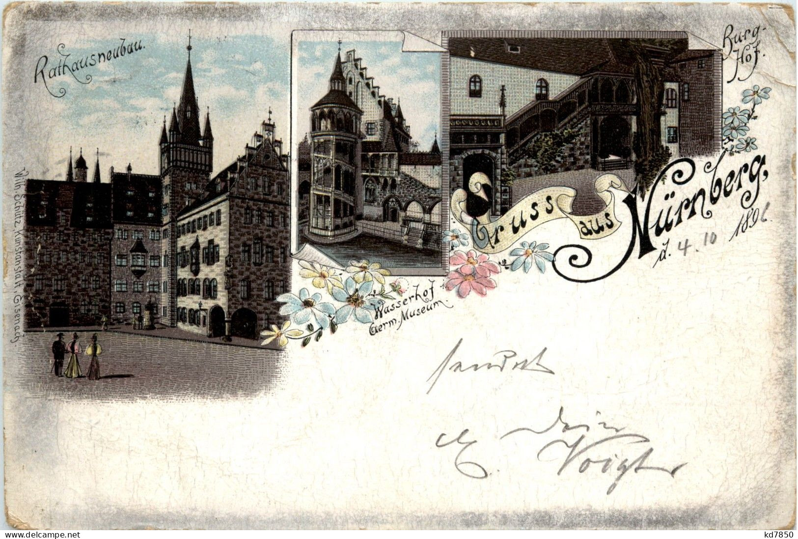 Gruss Aus Nürnberg - Litho 1896 - Nuernberg