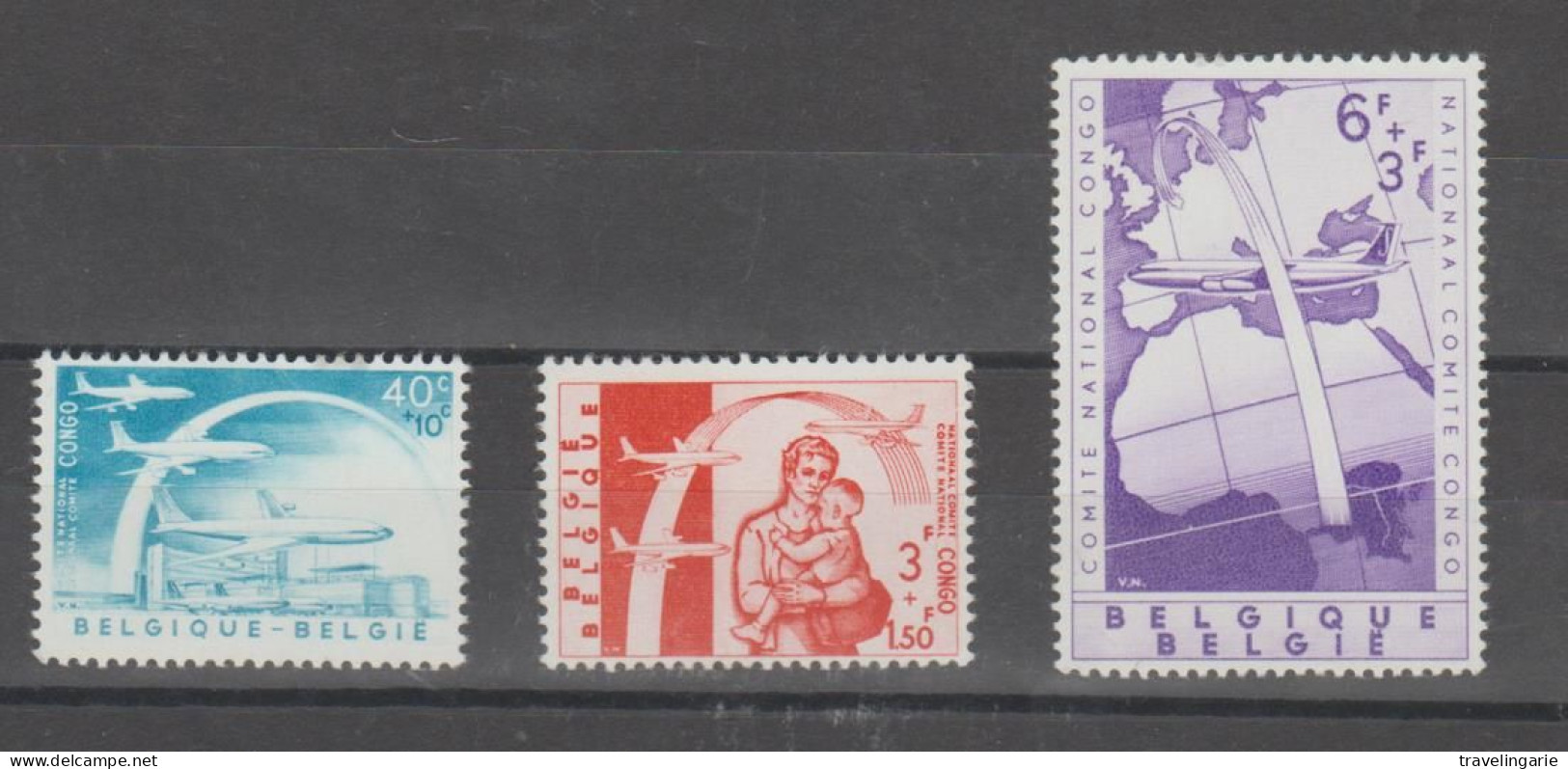 Belgium 1960 Air Bridge To Congo MNH ** - Neufs