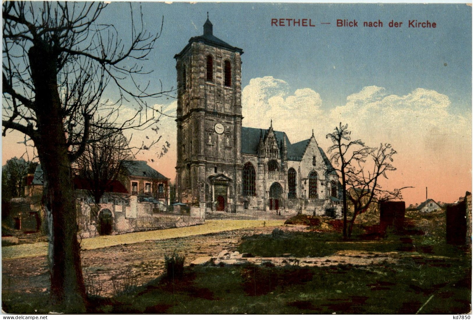 Rethel - Kirche - Feldpost - Rethel