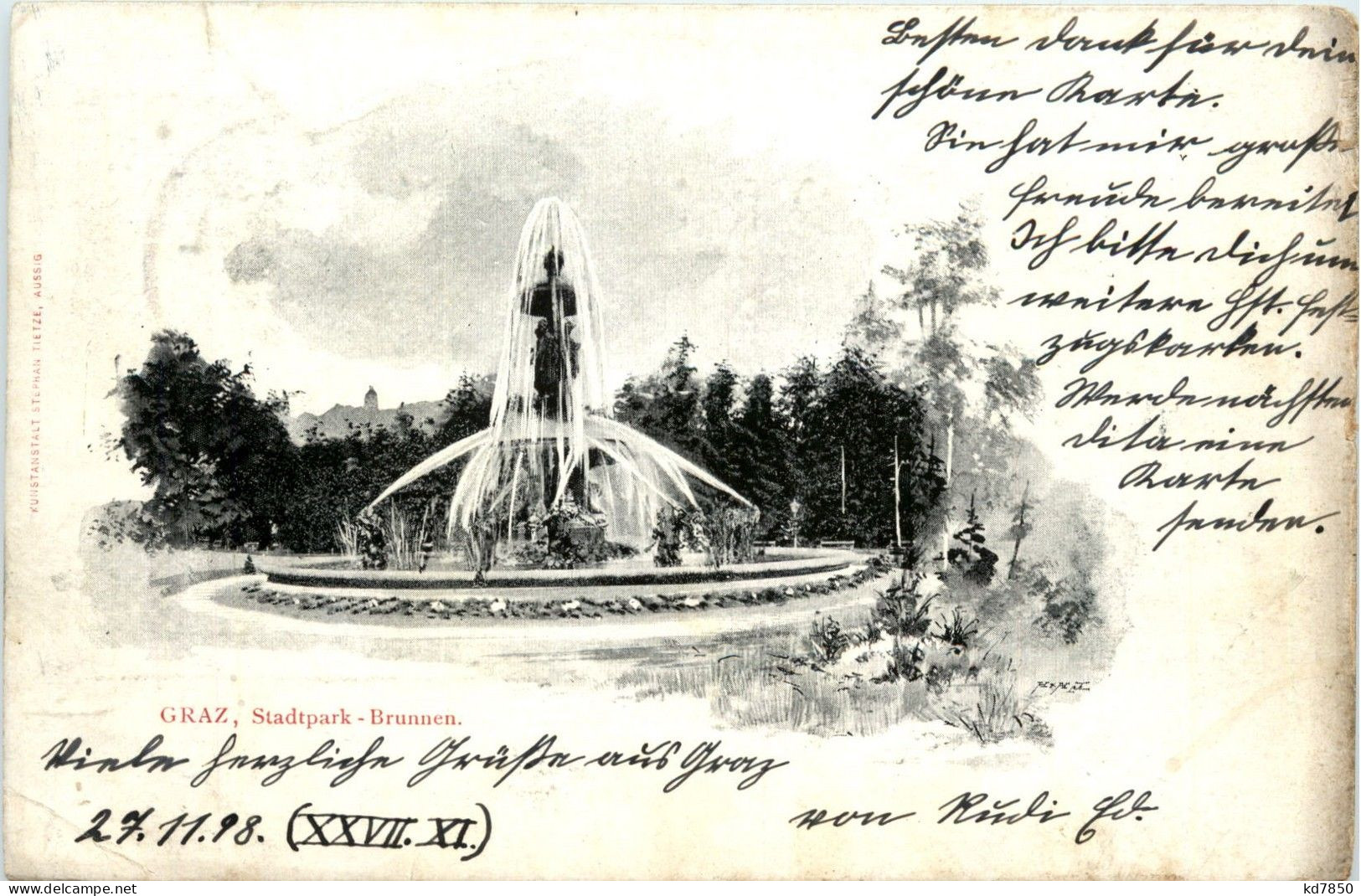 Graz/Steiermark - Stadtpark-Brunnen - Graz