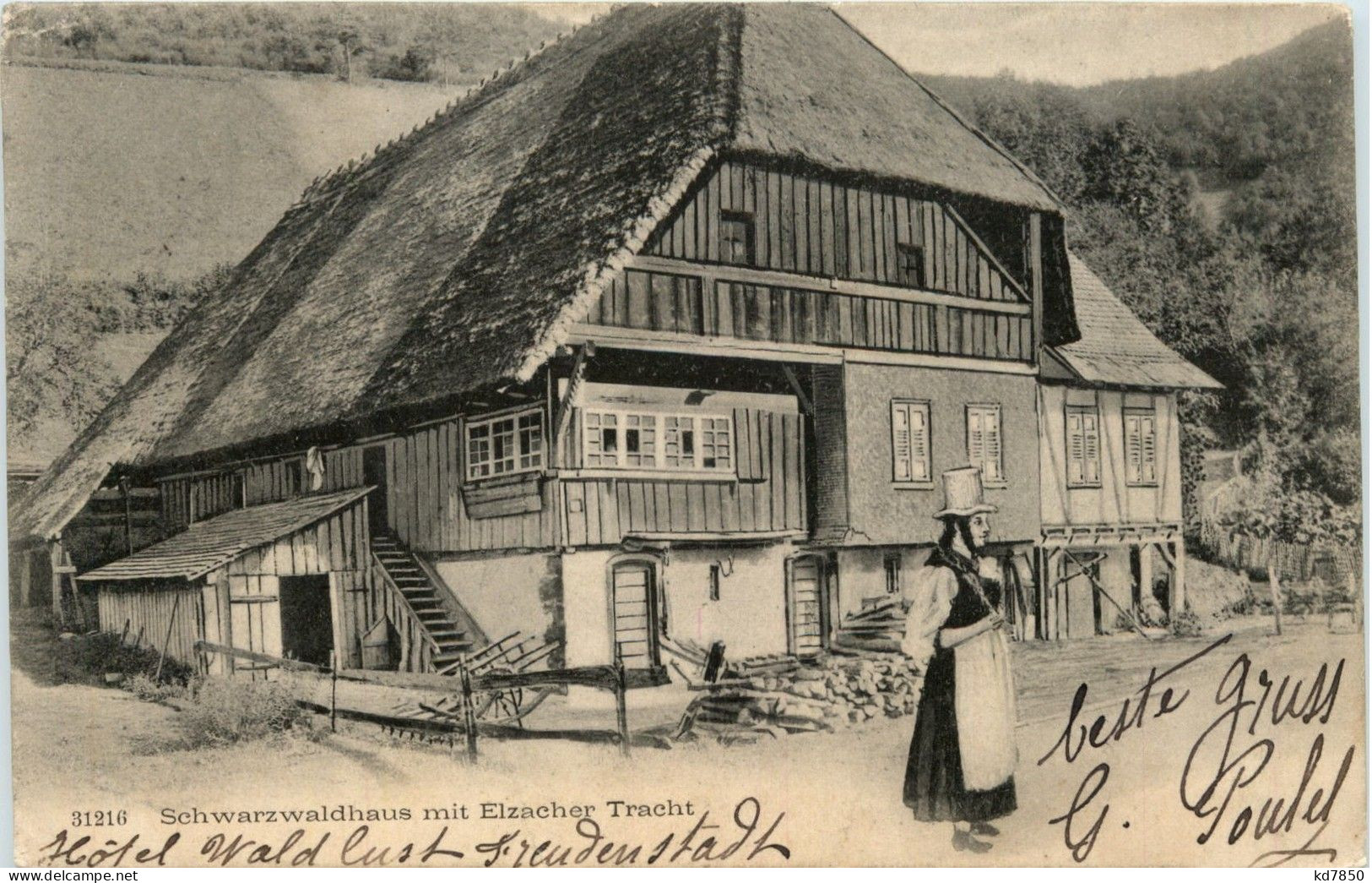 Schwarzwaldhaus Mit Elzacher Tracht - Elzach