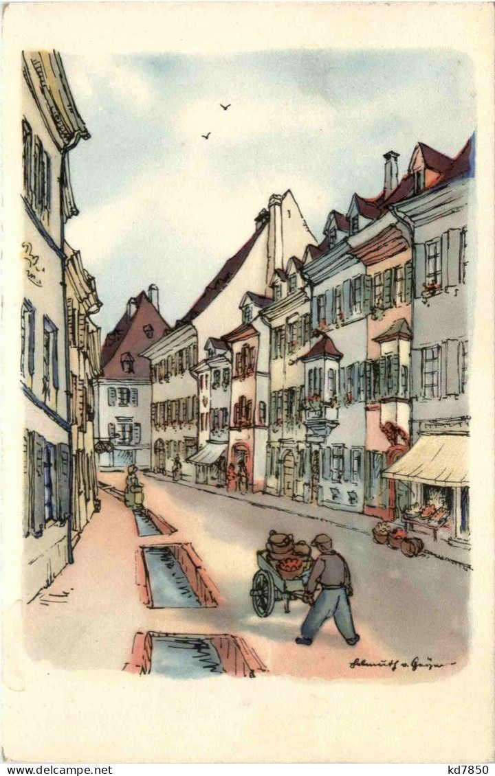Freiburg - Künstlerkarte H. V. Geyer - Freiburg I. Br.