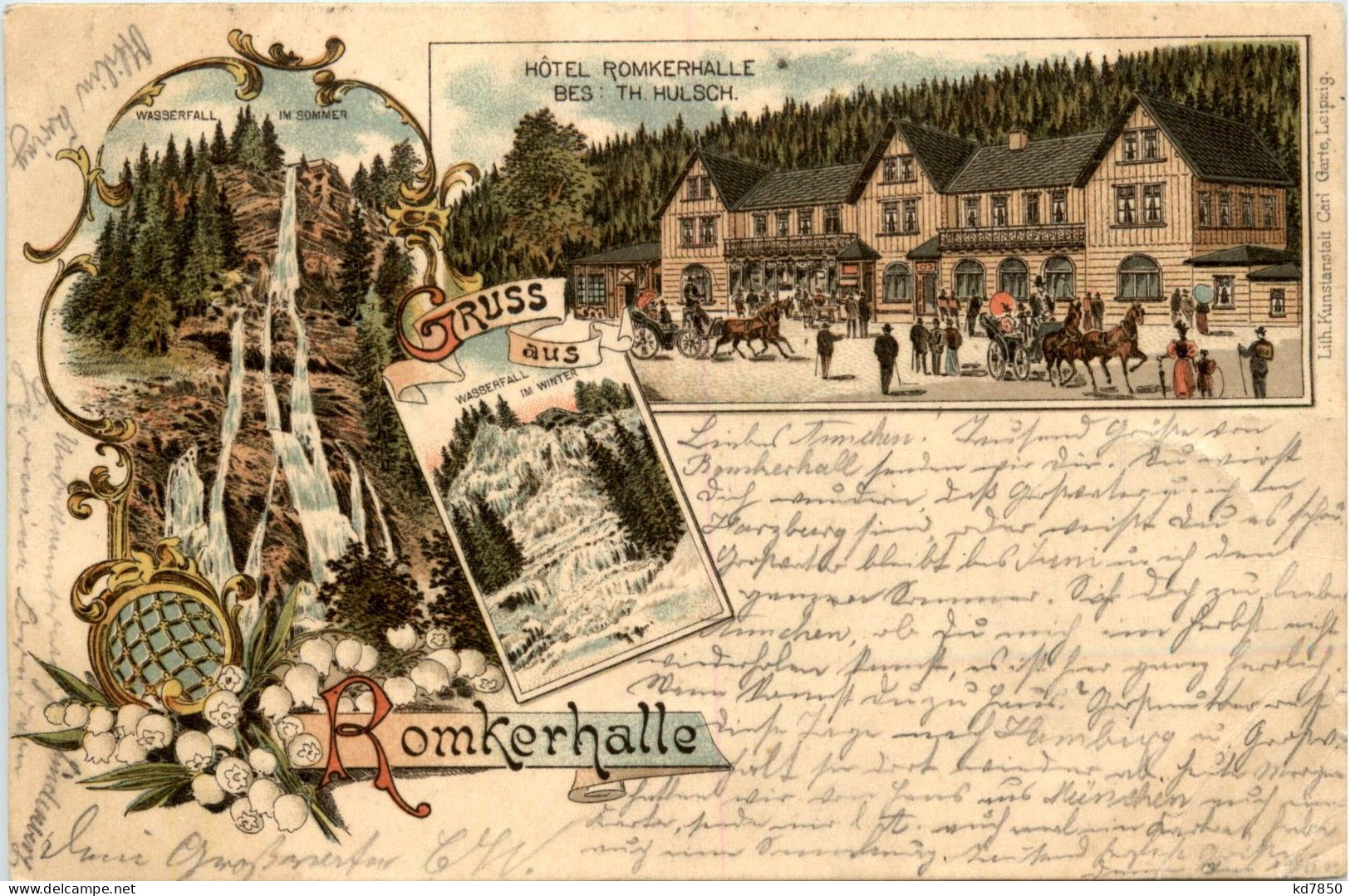 Gruss Aus Romkerhalle - Litho - Goslar