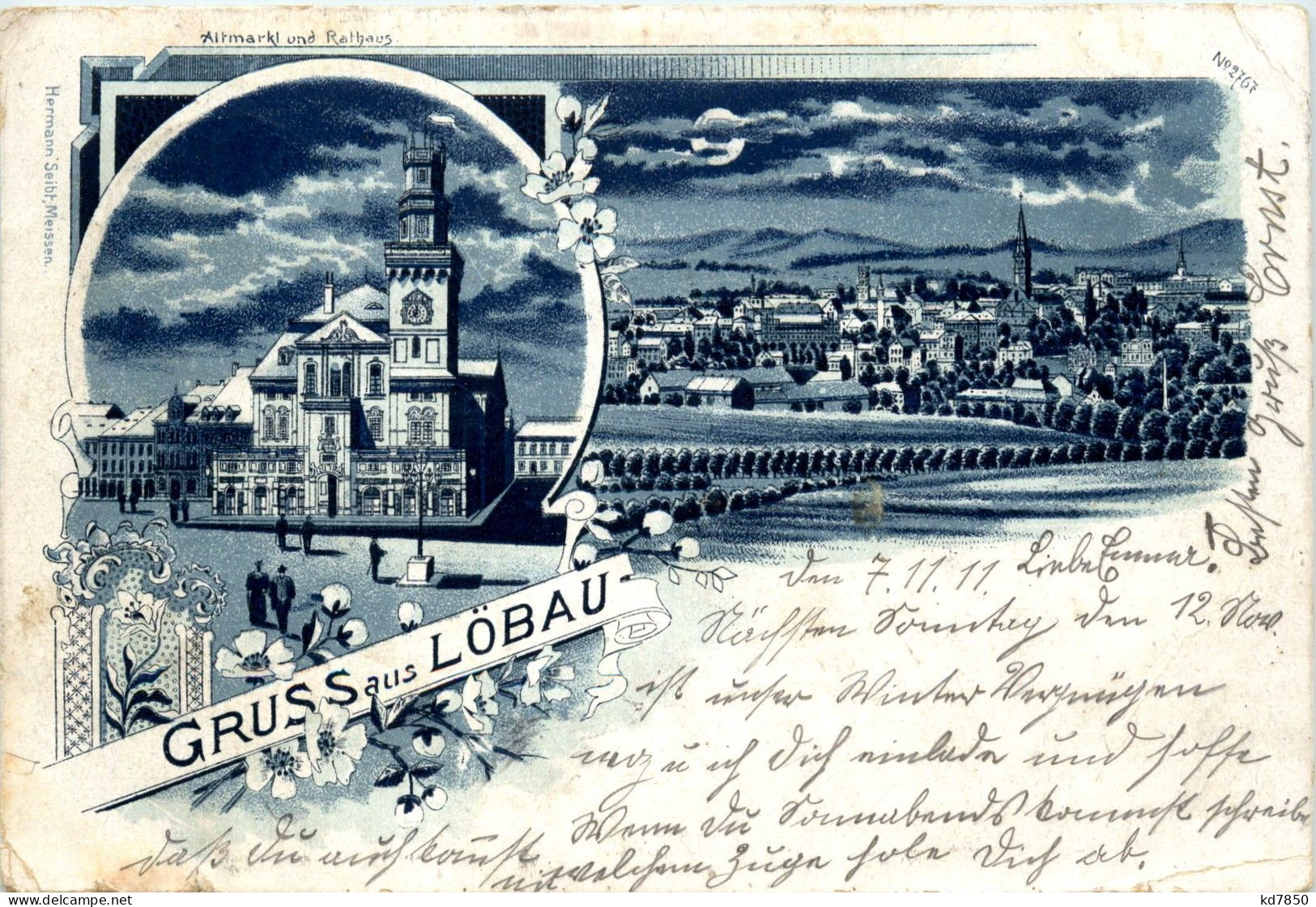 Gruss Aus Löbau - Litho - Loebau