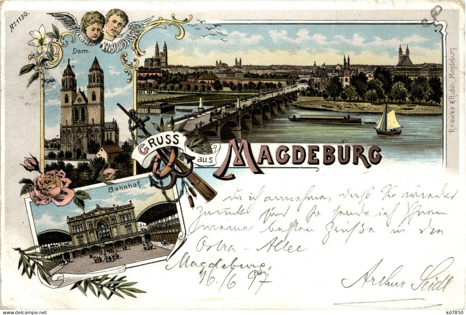 Gruss Aus Magdeburg - Litho - Maagdenburg