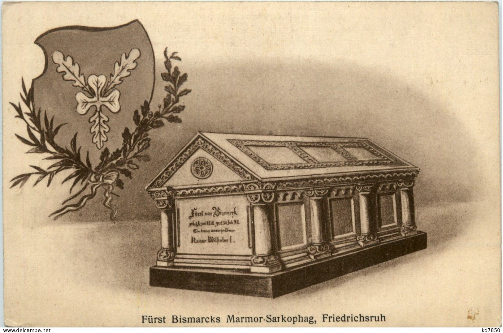 Friedrichsruh - Bismarcks Marmor Sarkophag - Lauenburg