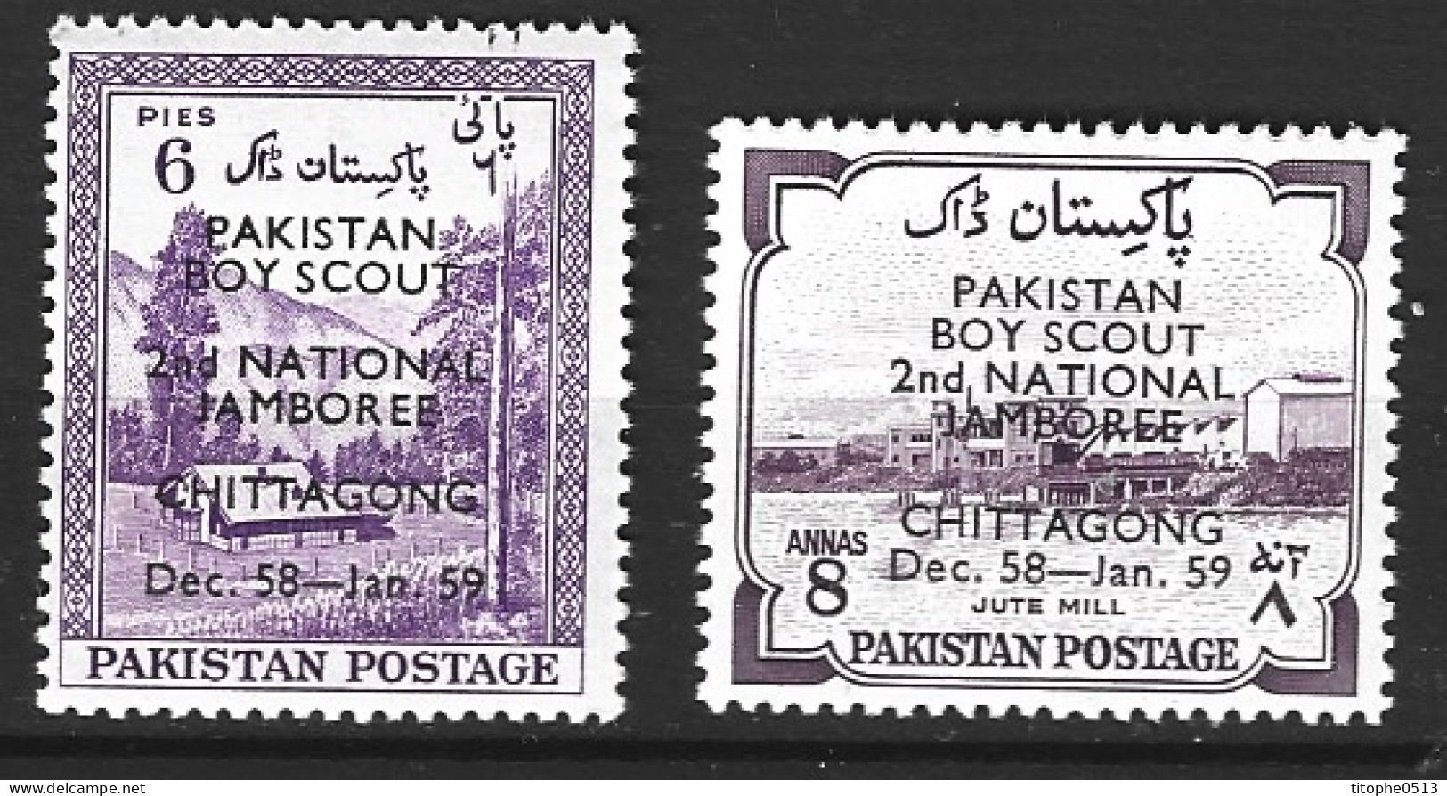 PAKISTAN. N°102-3 De 1958. Jamboree. - Unused Stamps