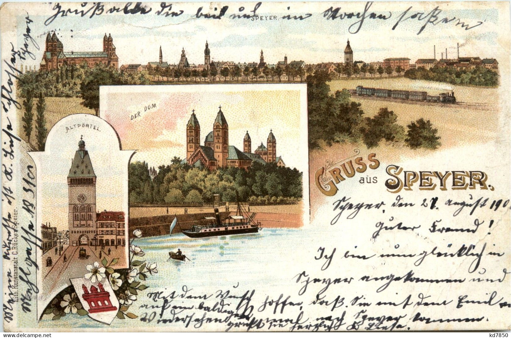 Gruss Aus Speyer - Litho - Speyer