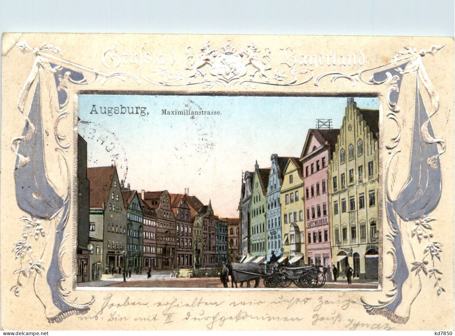 Gruss Aus Augsburg - Prägekarte - Augsburg