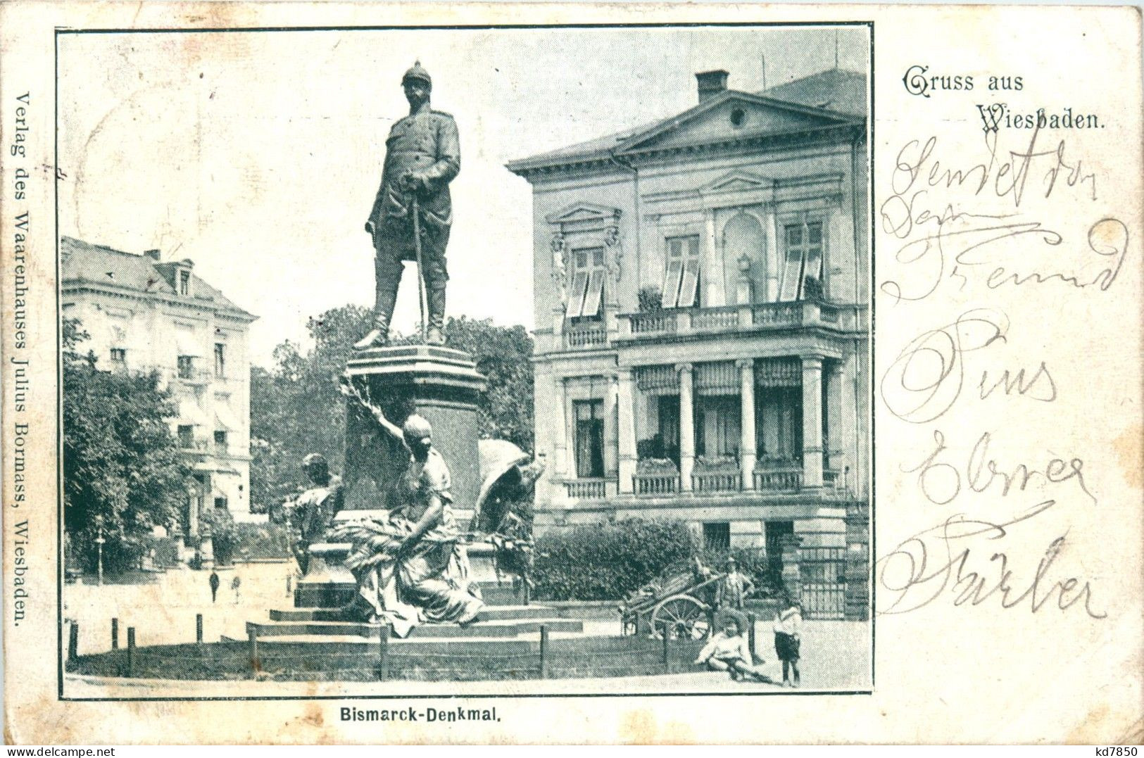 Gruss Aus Wiesbaden - Bismarck Denkmal - Wiesbaden