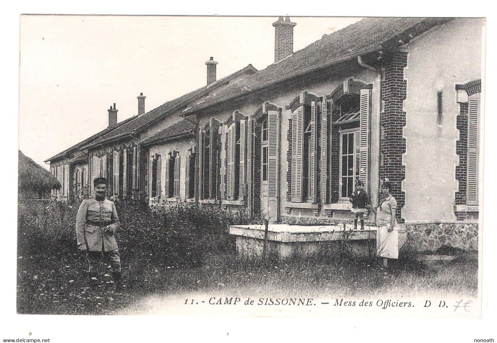 CPA Camp De Sissonne Mess Des Officiers - Pas Circulée - Guerre 1914-18