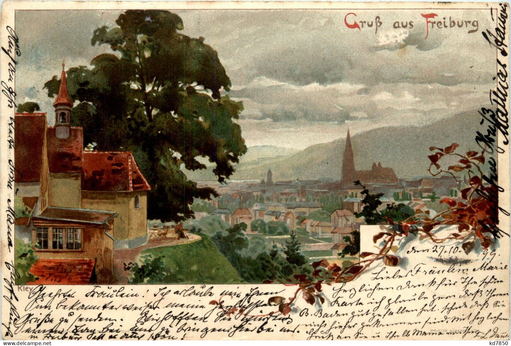 Gruss Aus Freiburg - Litho - Freiburg I. Br.