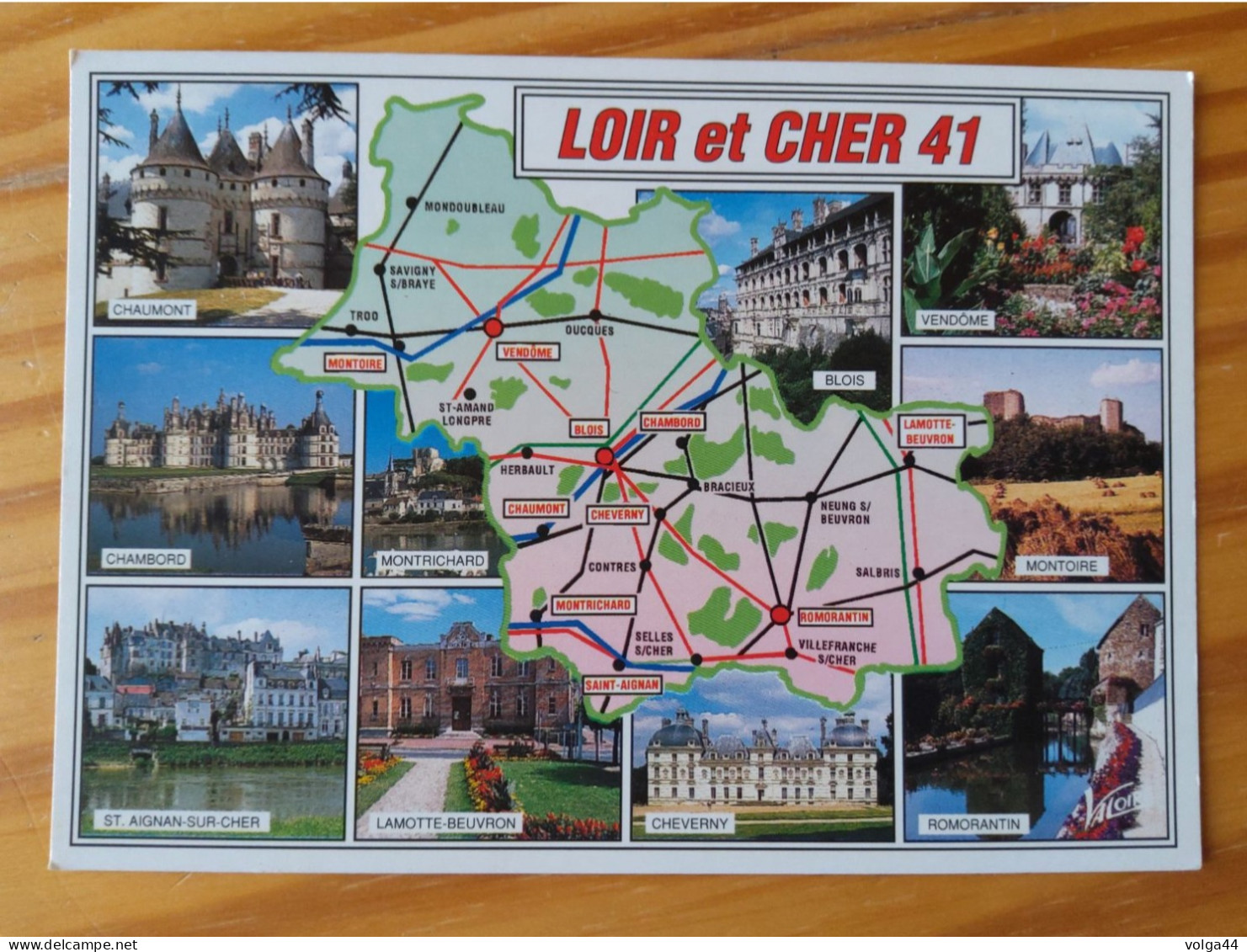 41 - LE LOIR ET CHER -  Carte Géographique - Contour Du Département Avec Multivues - Carte Geografiche