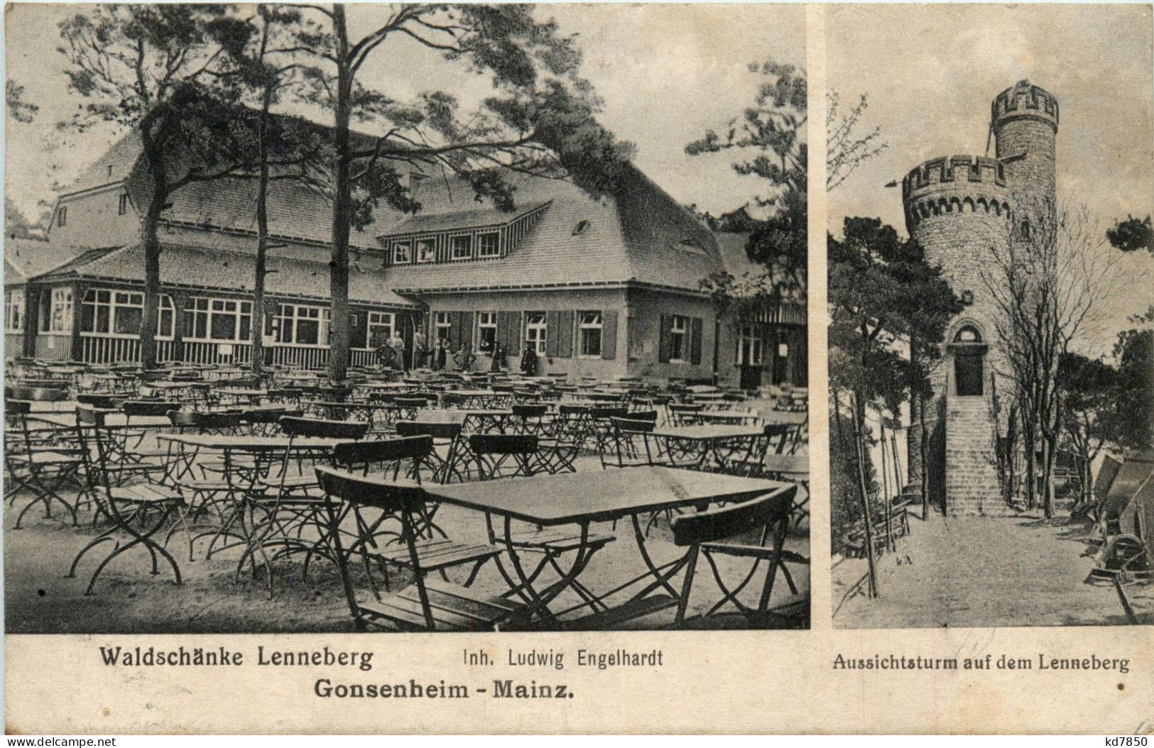 Gonsenheim - Mainz - Waldschänke Lenneberg - Mainz