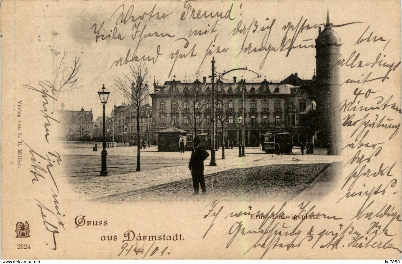 Gruss Aus Darmstadt - Ernst Ludwigplatz - Darmstadt