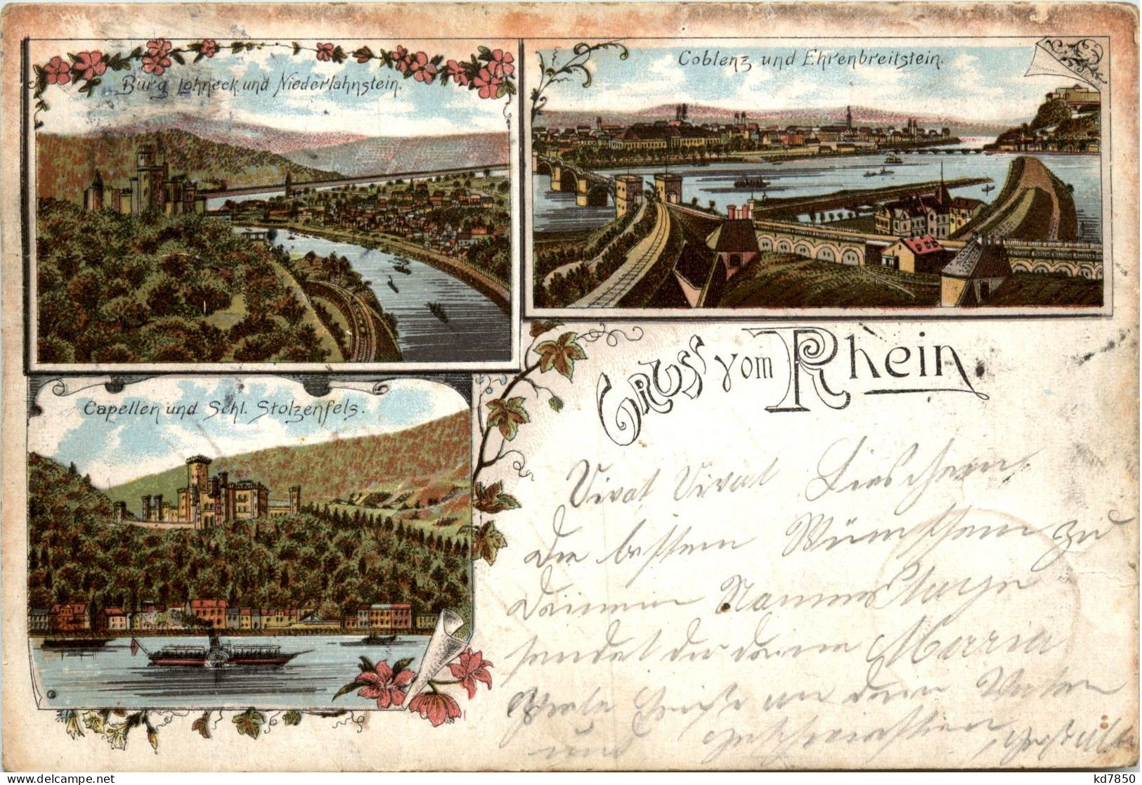 Gruss Vom Rhein - Litho Koblenz - Koblenz