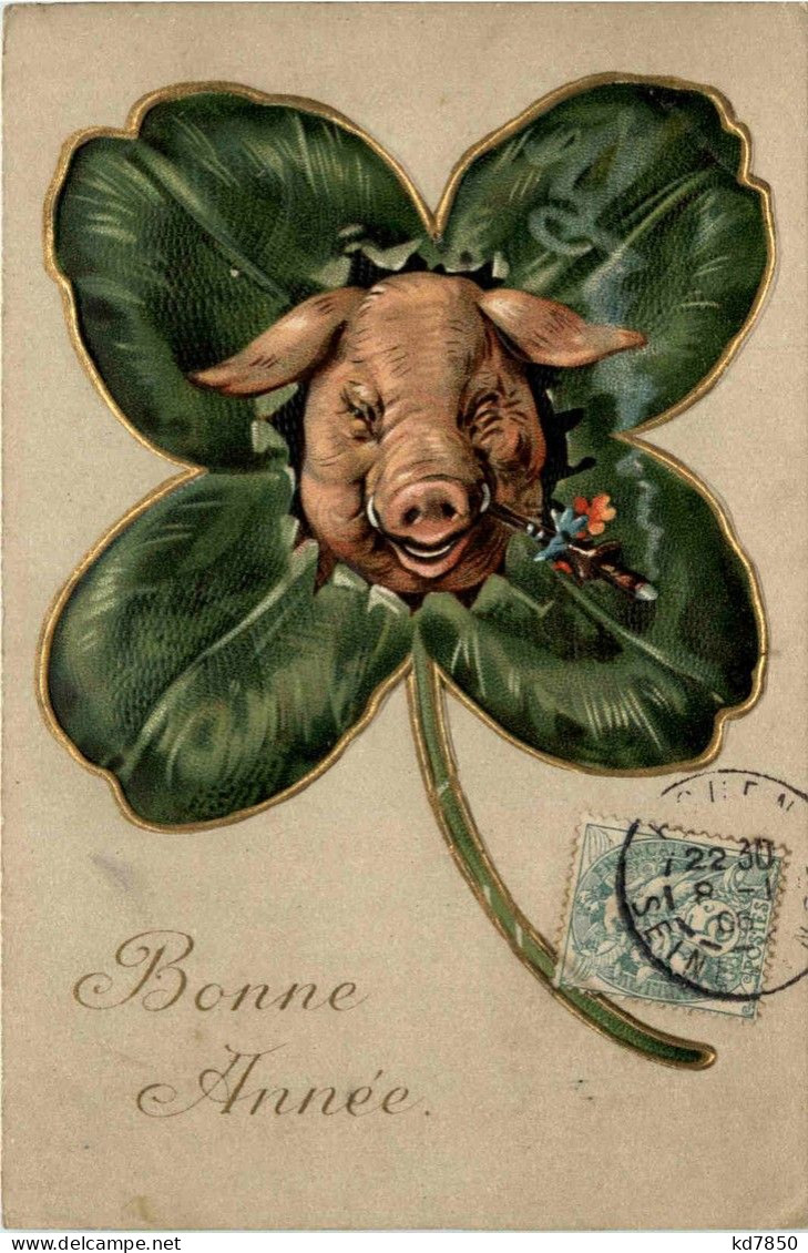 Schwein Mit Kleeblatt - Pigs