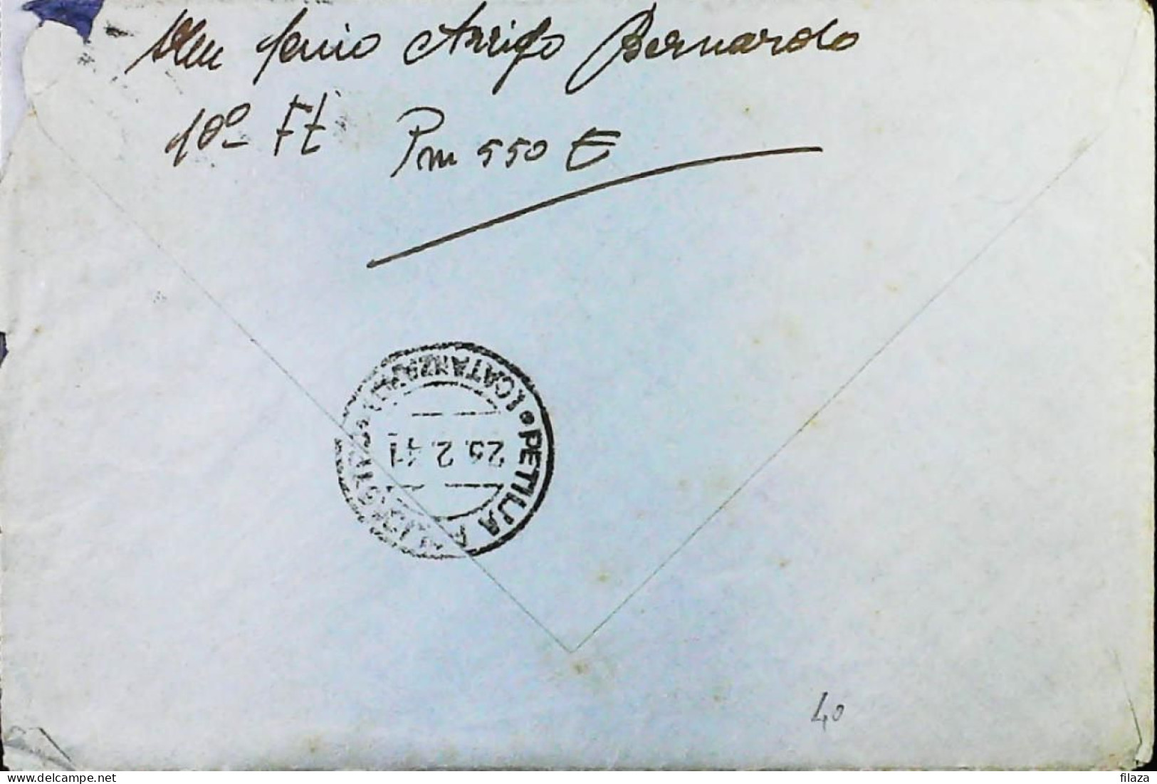 ITALIA - COLONIE -  EGEO Lettera Da RODI (annullo MUTO) Del 1941- S6317 - Ägäis (Rodi)