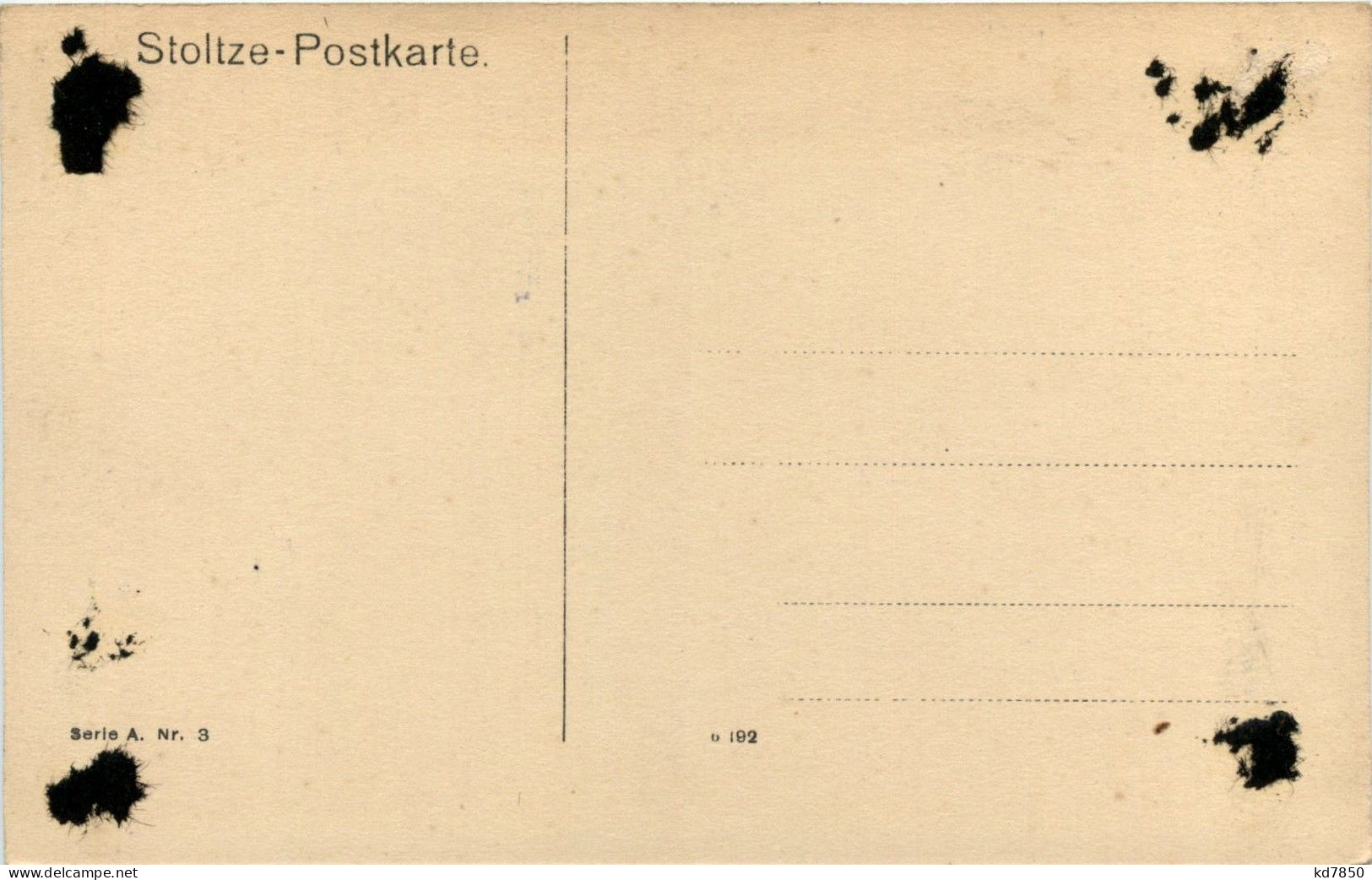 Adolf Stotze Karte - Dichter Frankfurt Am Main - Frankfurt A. Main