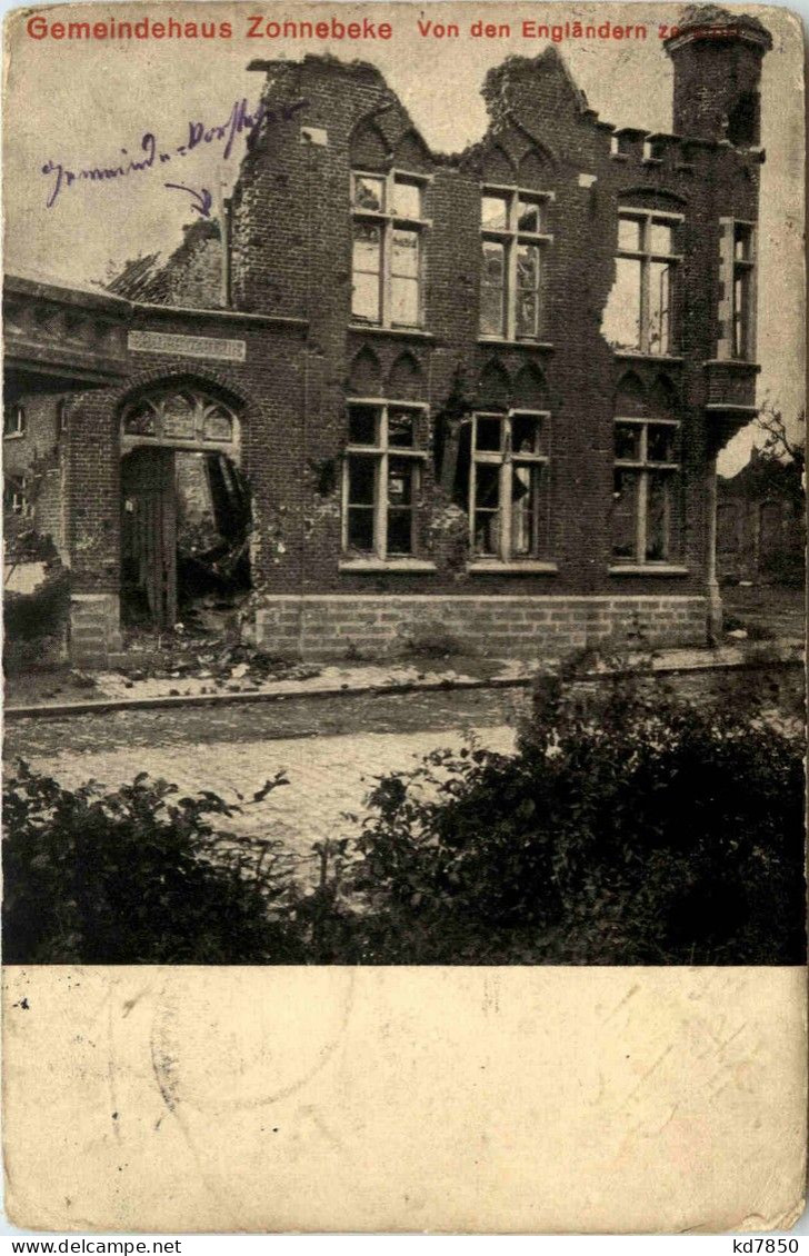 Gemeindehaus In Zonnebeke - Feldpost - Zonnebeke