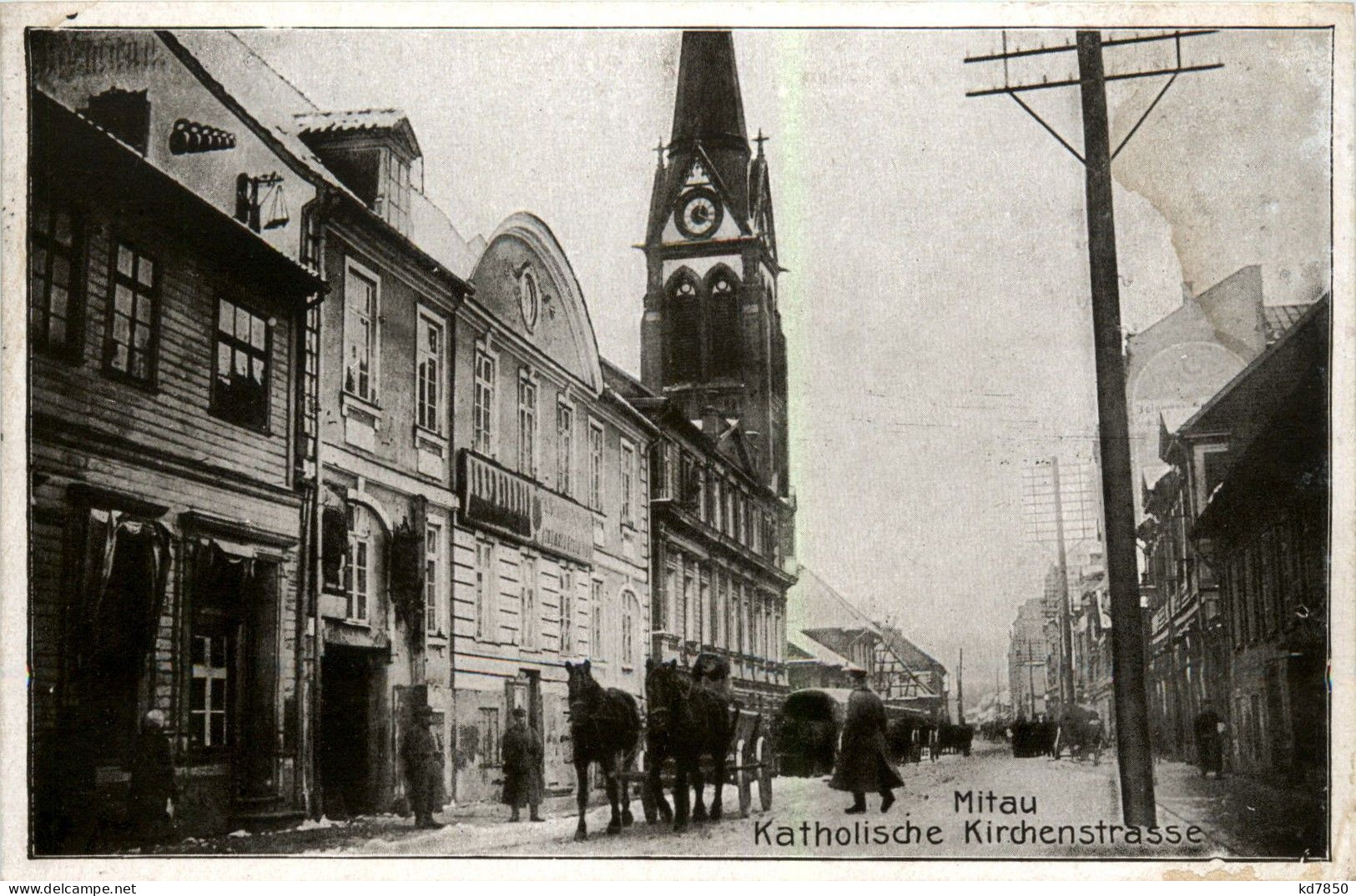 Mitau - Kirchenstrasse - Lettonie