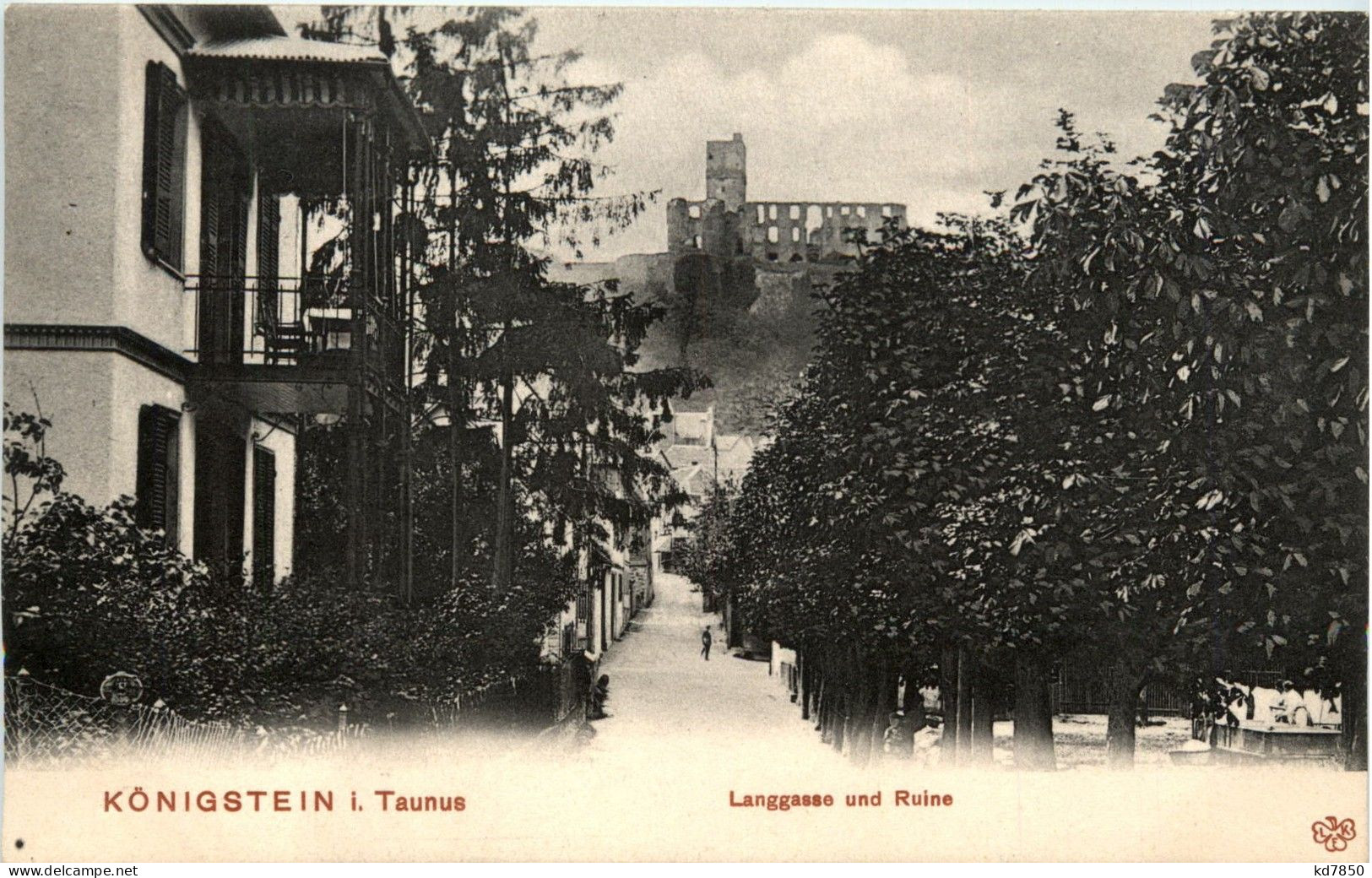Königstein Im Taunus - Langegasse Und Ruine - Königstein