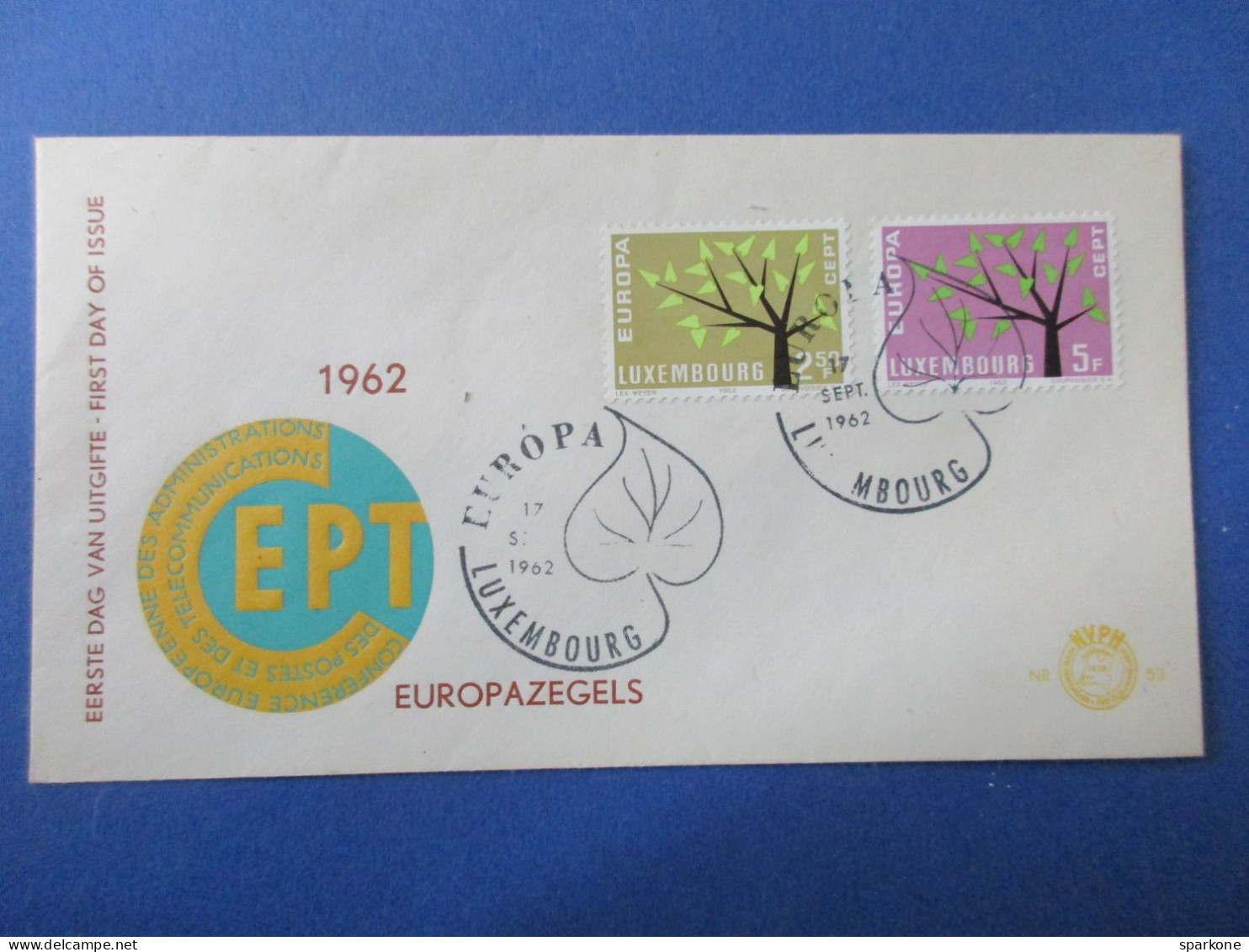 Marcophilie - Enveloppe - Luxembourg - Europazegels - 1962 - FDC