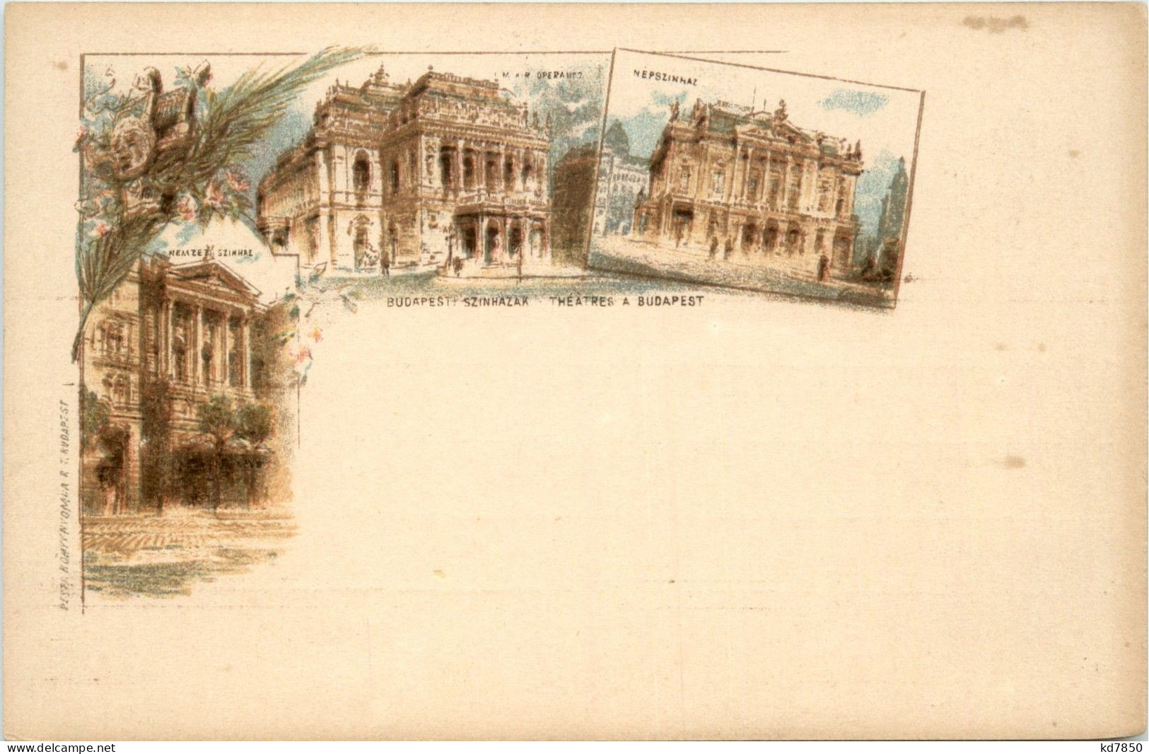 Budapest - Litho - Ganzsache - Ungarn