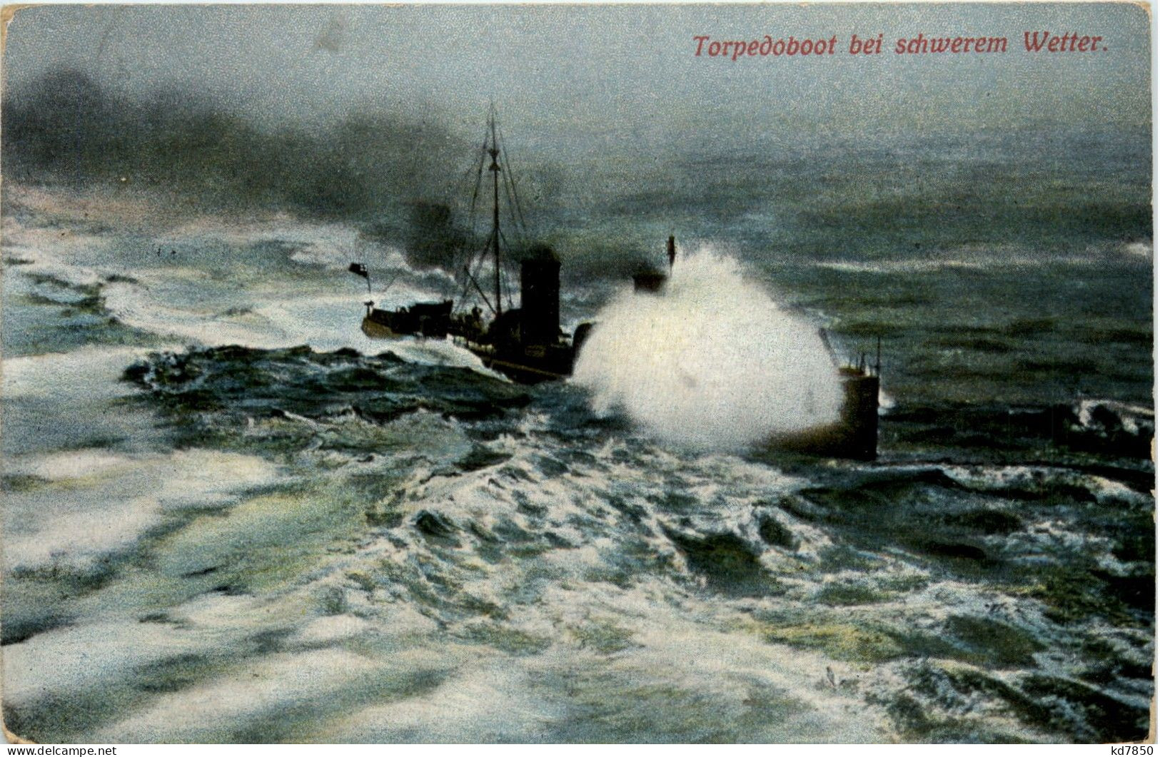 Torpedoboot Bei Schwerem Wetter - Guerra