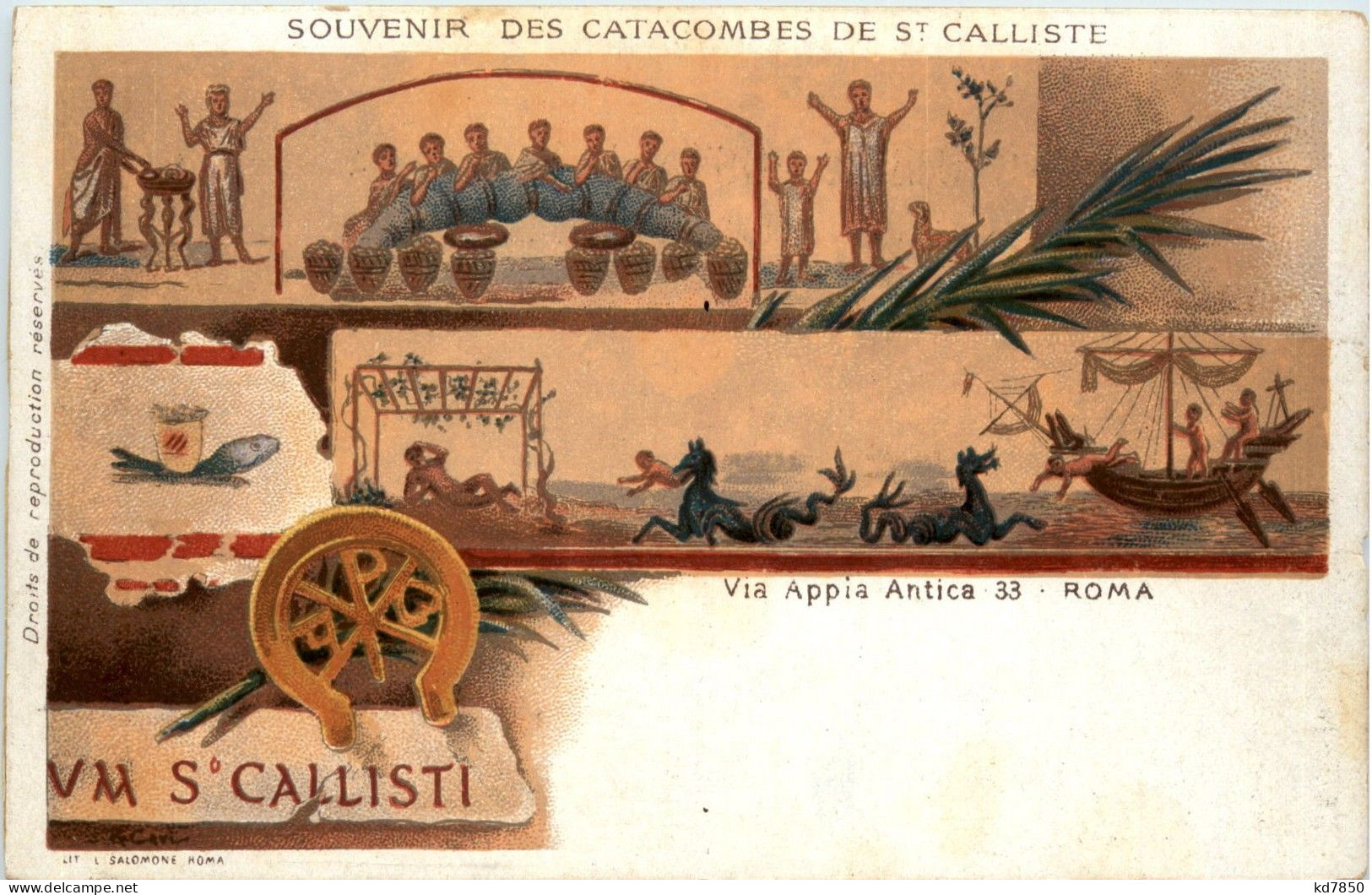 Roma - Souvenir Des Catacombes De St. Calliste - Sonstige & Ohne Zuordnung