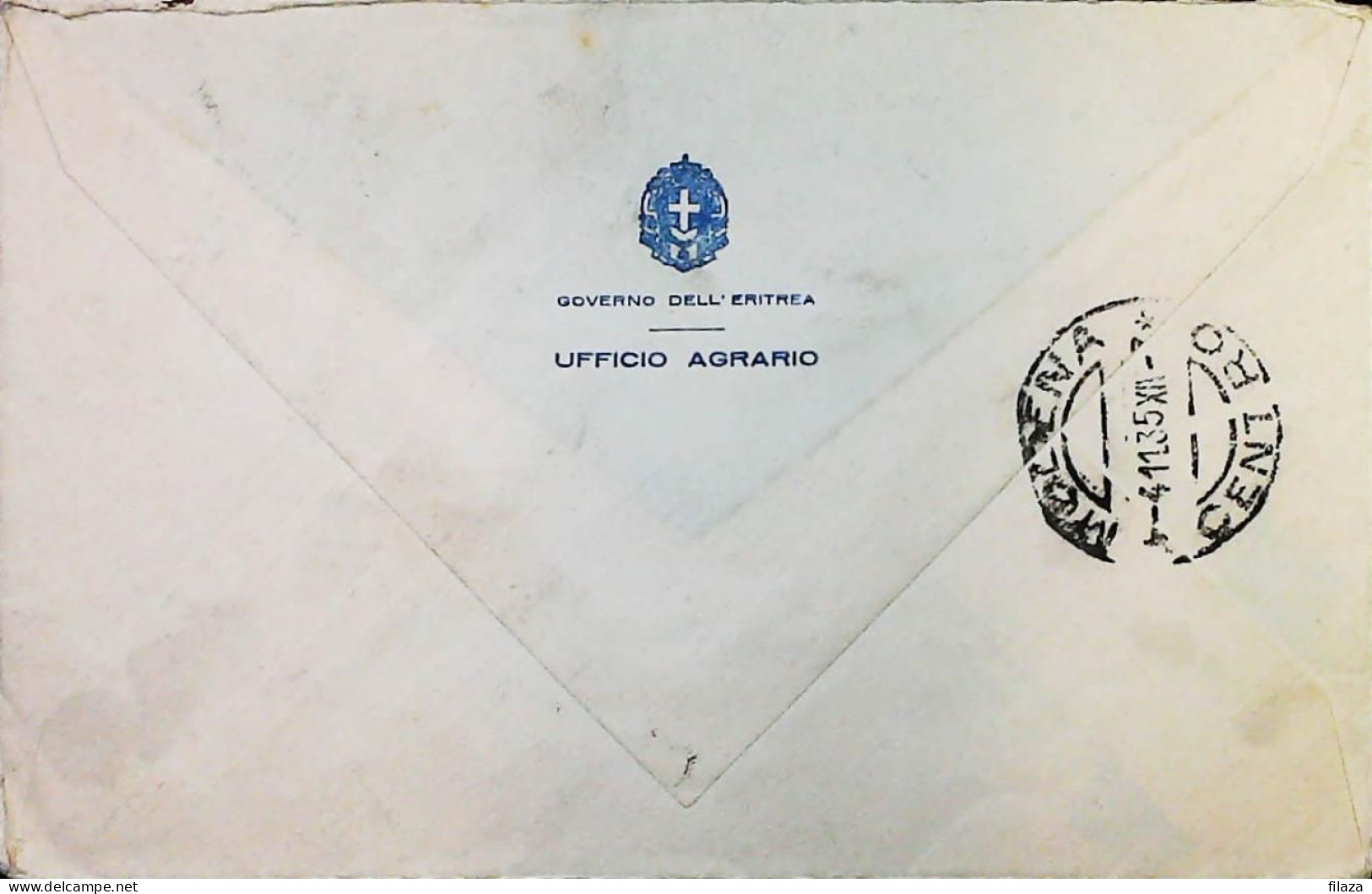 ITALIA - COLONIE ERITREA Lettera Da ASMARA 1935  - S6383 - Eritrea