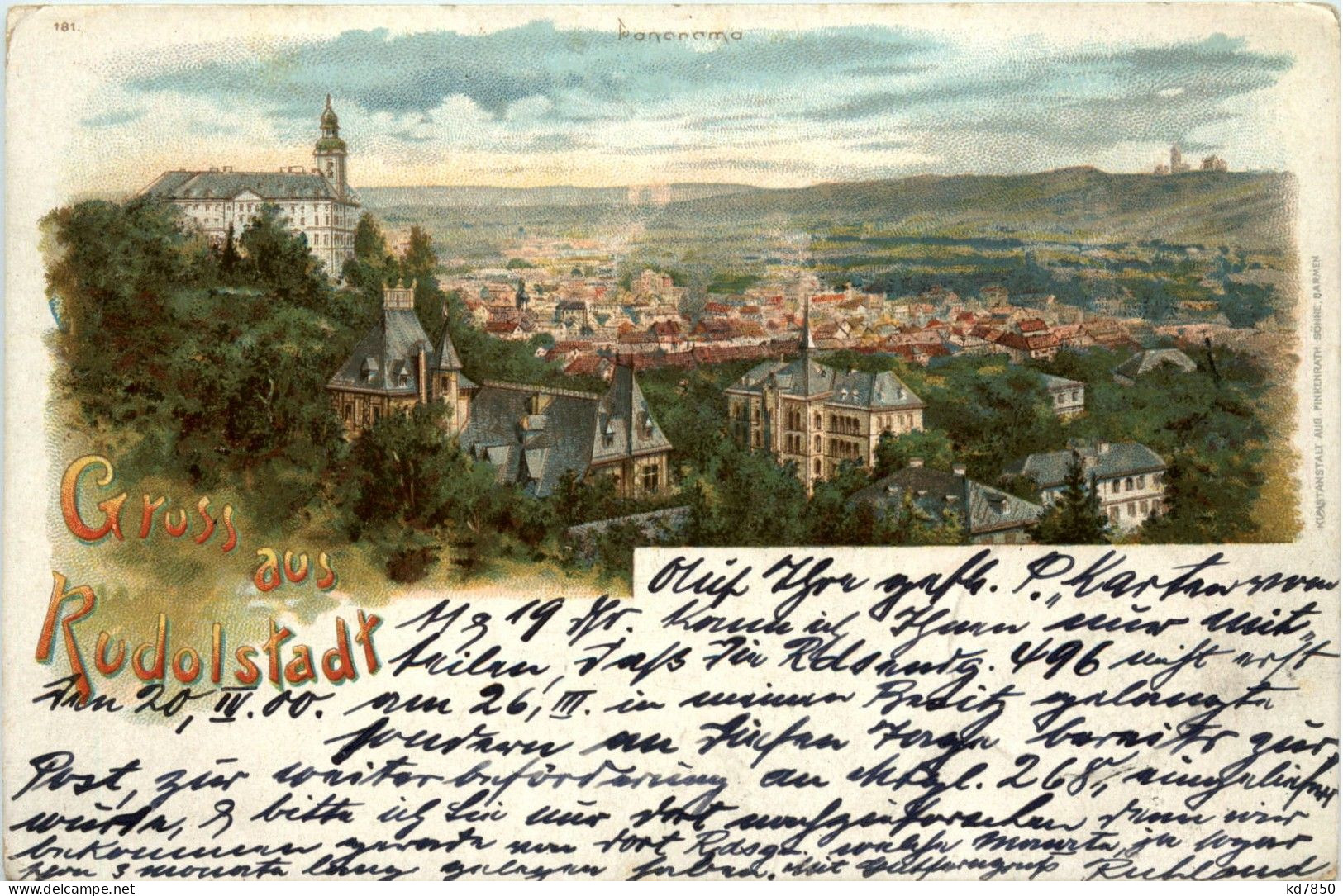 Gruss Aus Rudolstadt - Litho - Rudolstadt