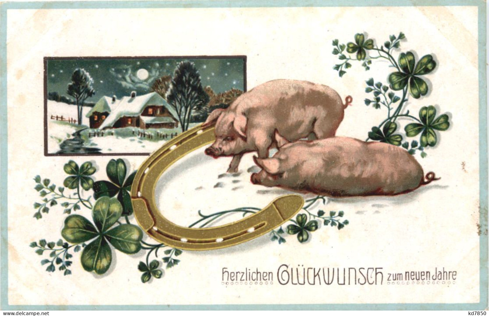 Neujahr - Schwein - Año Nuevo