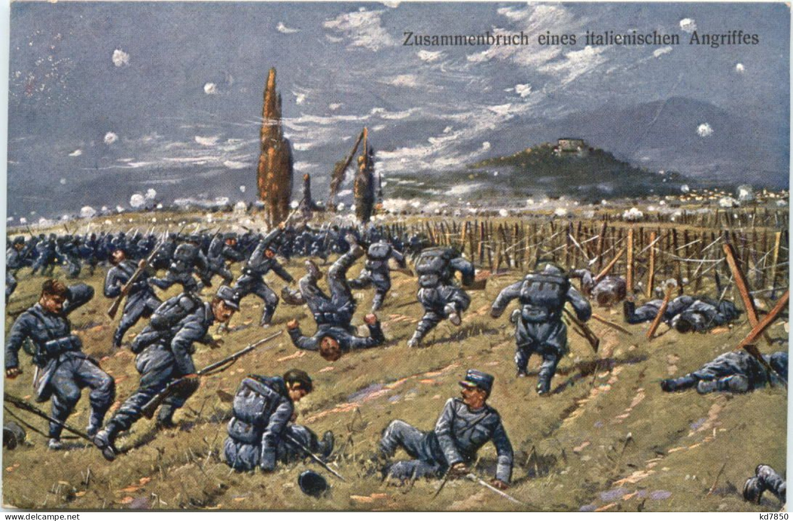 Zusammenbruch Eines Italienischen Angiffes - War 1914-18