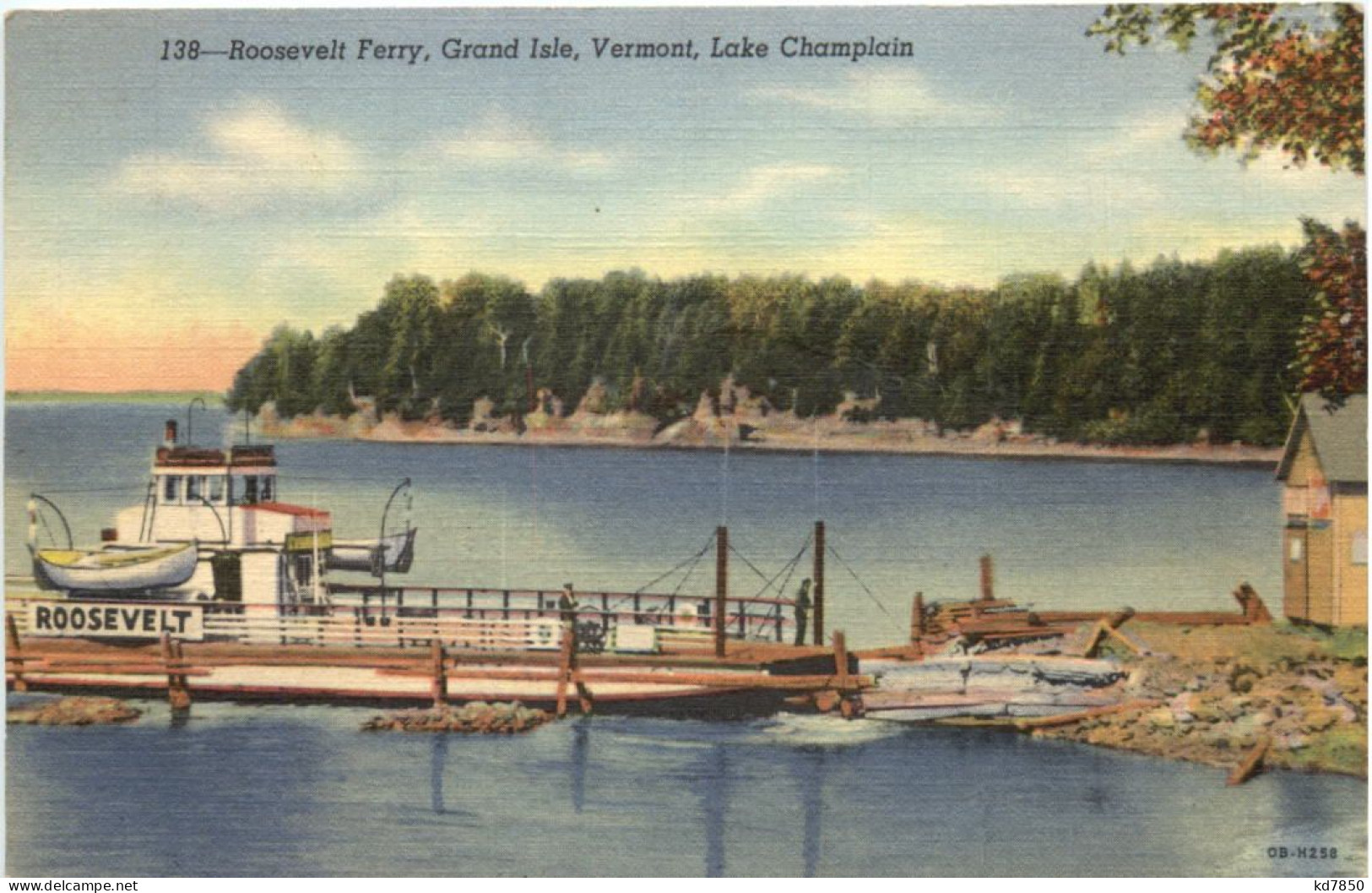 Vermont - Lake Champlain - Roosevelt Ferry - Other & Unclassified