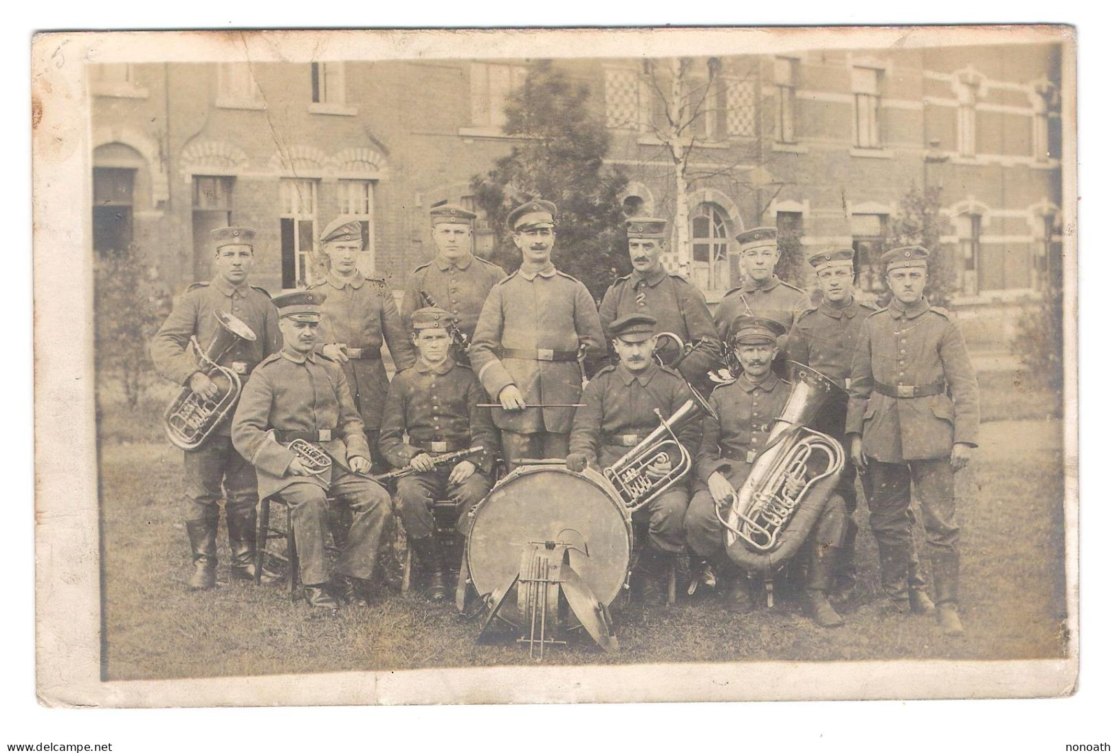 CPA Orchestre Soldats Allemands - Pas Circulée - Weltkrieg 1914-18