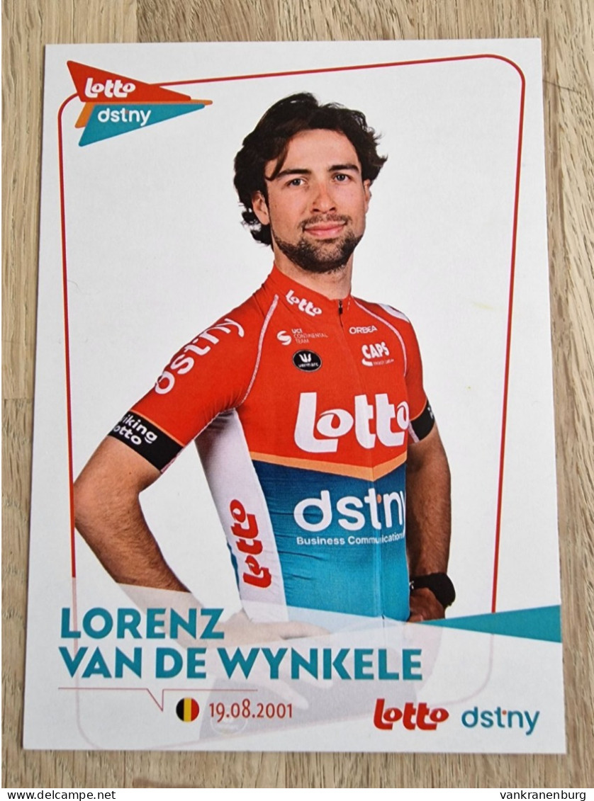 Card Lorenz Van De Wynkele - Team Lotto-Dstny Development - 2024 - Cycling - Cyclisme - Ciclismo - Wielrennen - Cyclisme