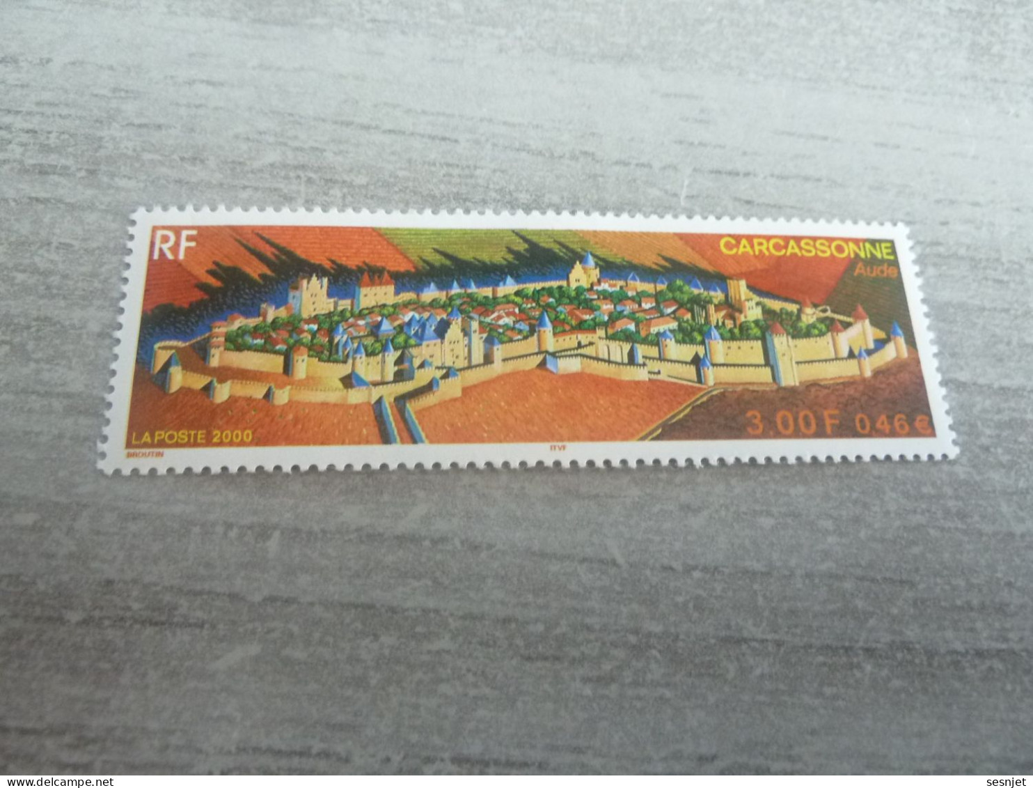 Carcassonne - La Cité - 3f. (0.46€) - Yt 3302 - Multicolore - Neuf Sans Trace De Charnière - Année 2000 - - Unused Stamps