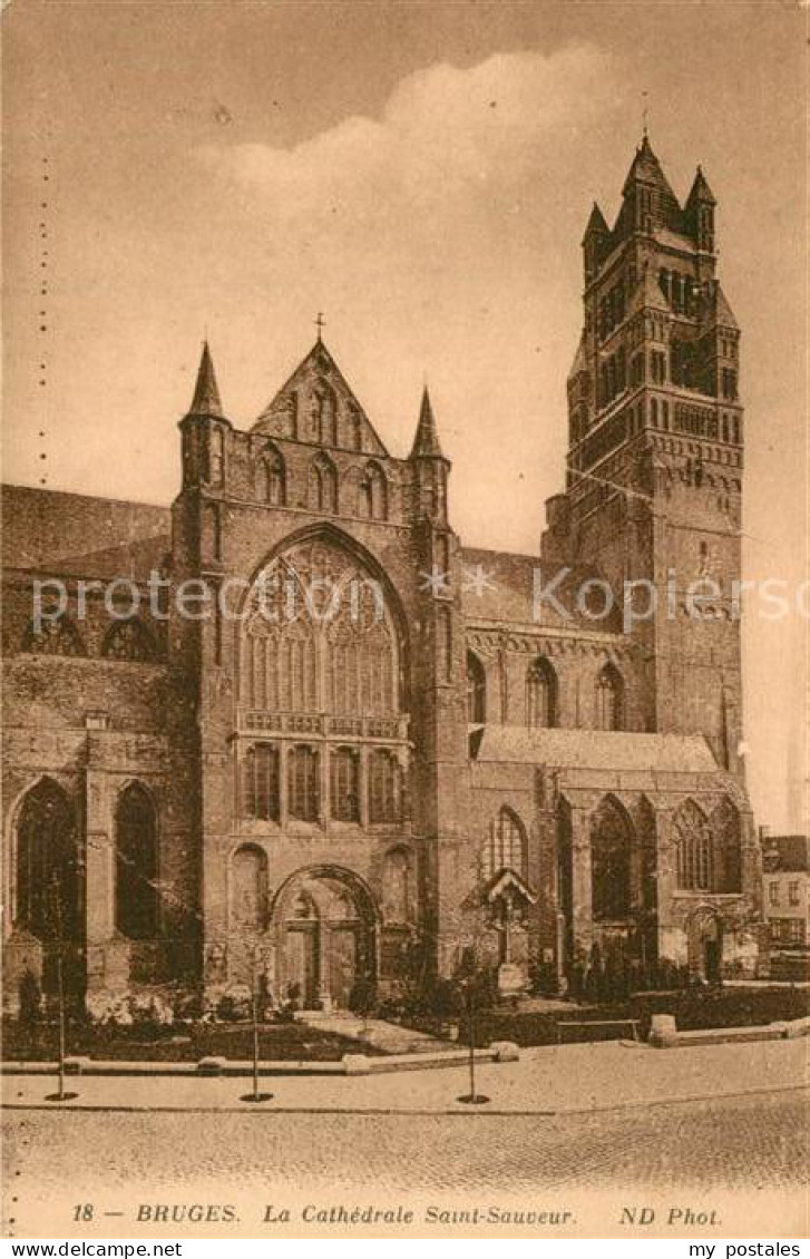 73336051 Bruges Flandre Cathedrale Saint Sauveur Bruges Flandre - Otros & Sin Clasificación