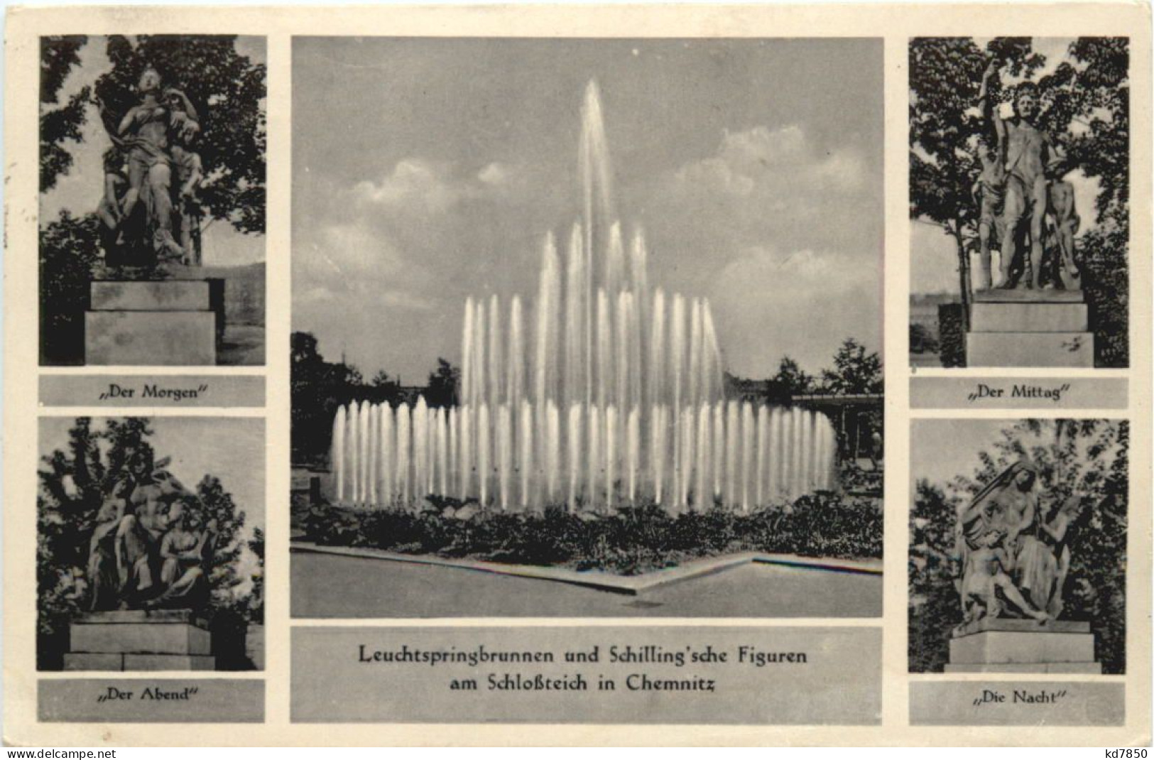 Chemnitz - Leuchtspringbrunnen Am Schloßteich - Chemnitz