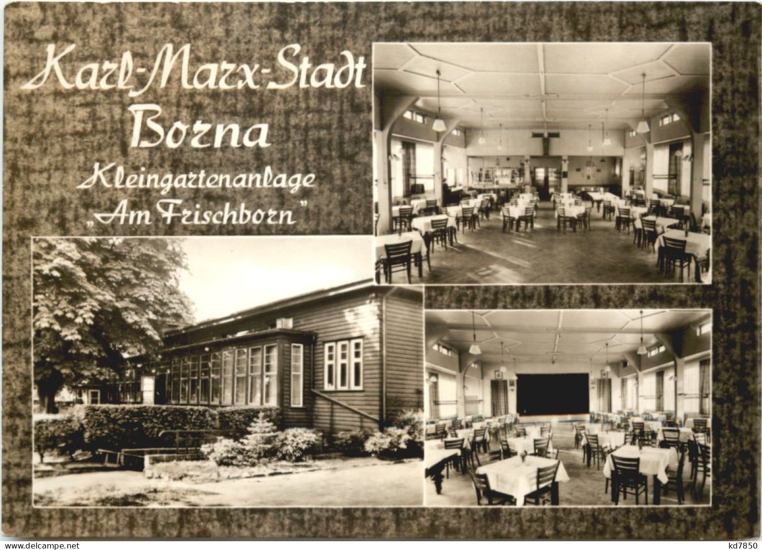 Karl-Marx-Stadt - Borna Kleingartenanlage - Chemnitz (Karl-Marx-Stadt 1953-1990)