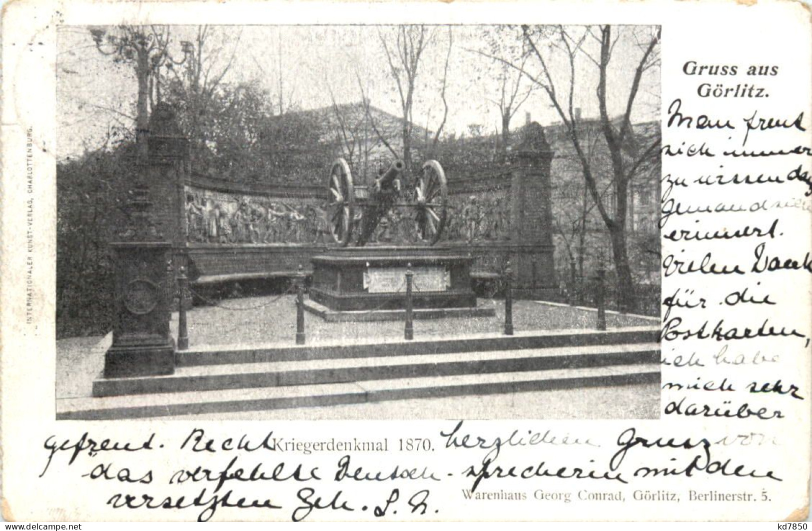 Gruss Aus Görlitz - Kriegerdenkmal 1870 - Görlitz