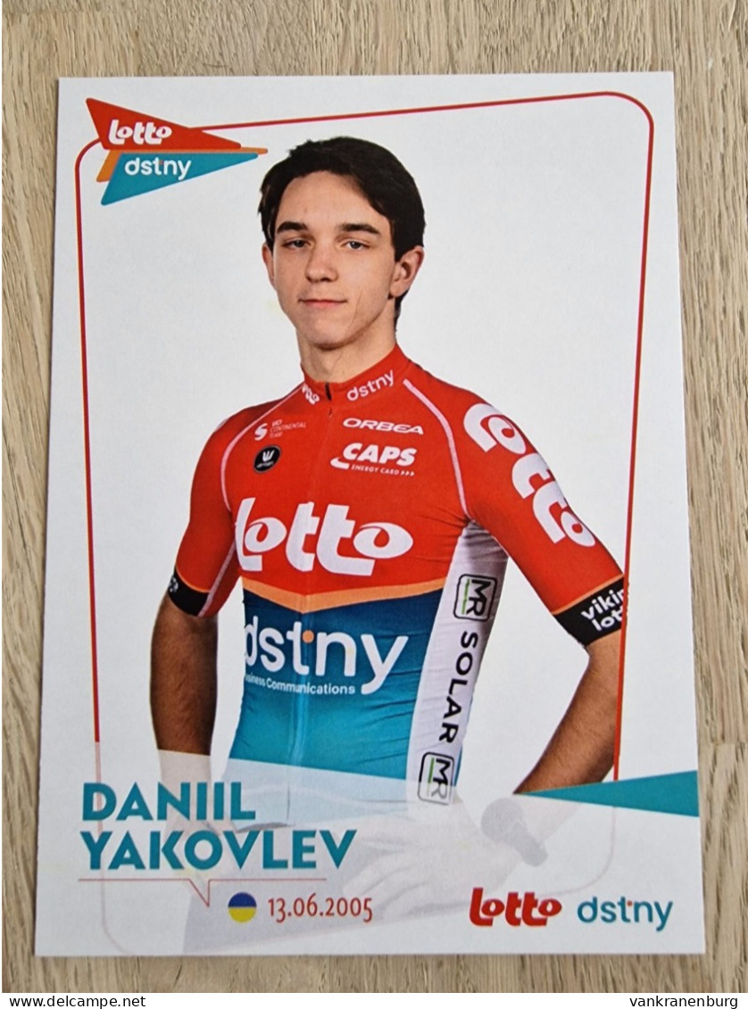Card Daniil Yakovlev - Team Lotto-Dstny Development - 2024 - Cycling - Cyclisme - Ciclismo - Wielrennen - Ciclismo