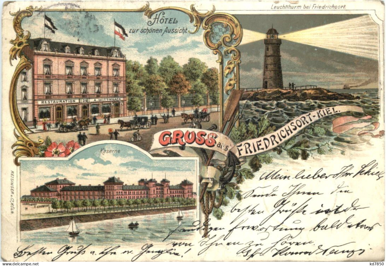 Gruss Aus Friedrichsort-Kiel - Litho - Kiel